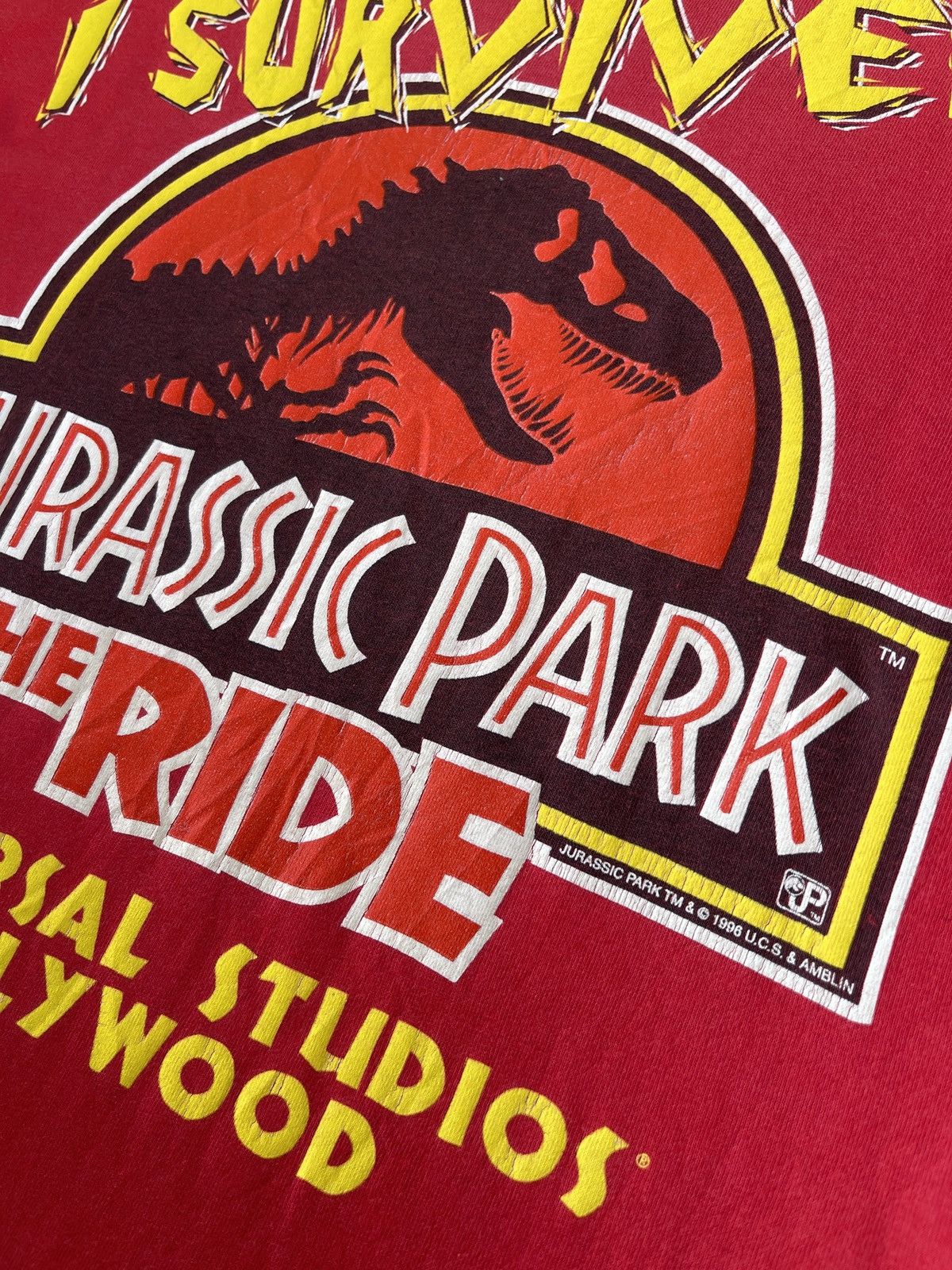 Vintage Rare🔥Vintage 90s JURASSIC PARK The Ride ERD GRUNGE TEE Size US L / EU 52-54 / 3 - 11 Thumbnail