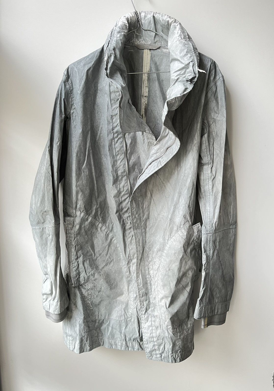 image of Carol Christian Poell Ccp Chainseam, Hooded&gloved Parka in Grey, Men's (Size Medium)