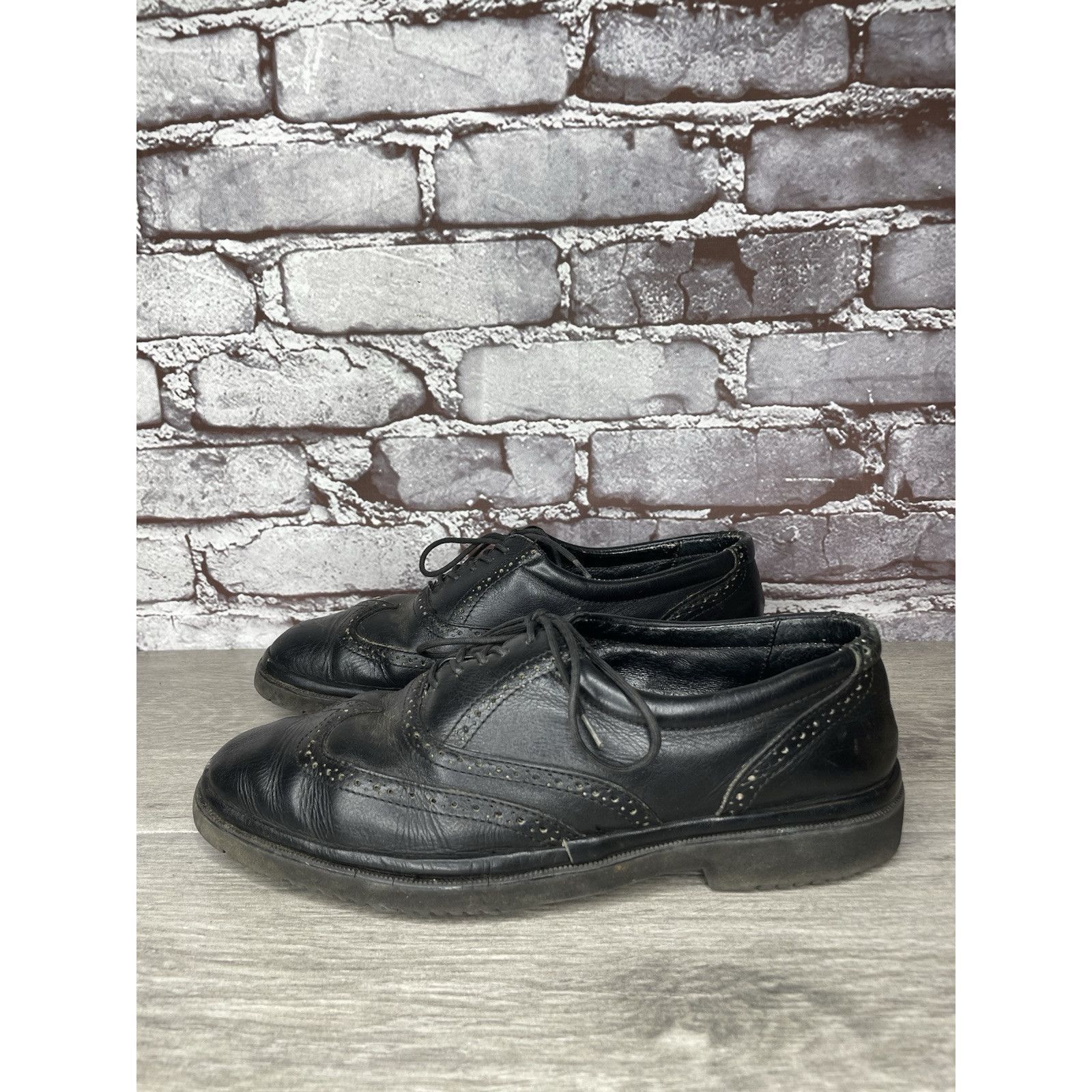 Other Jarking Classics Black Leather Lace Up Oxfords Shoes Men Sz Size US 6 / EU 39 - 19 Thumbnail