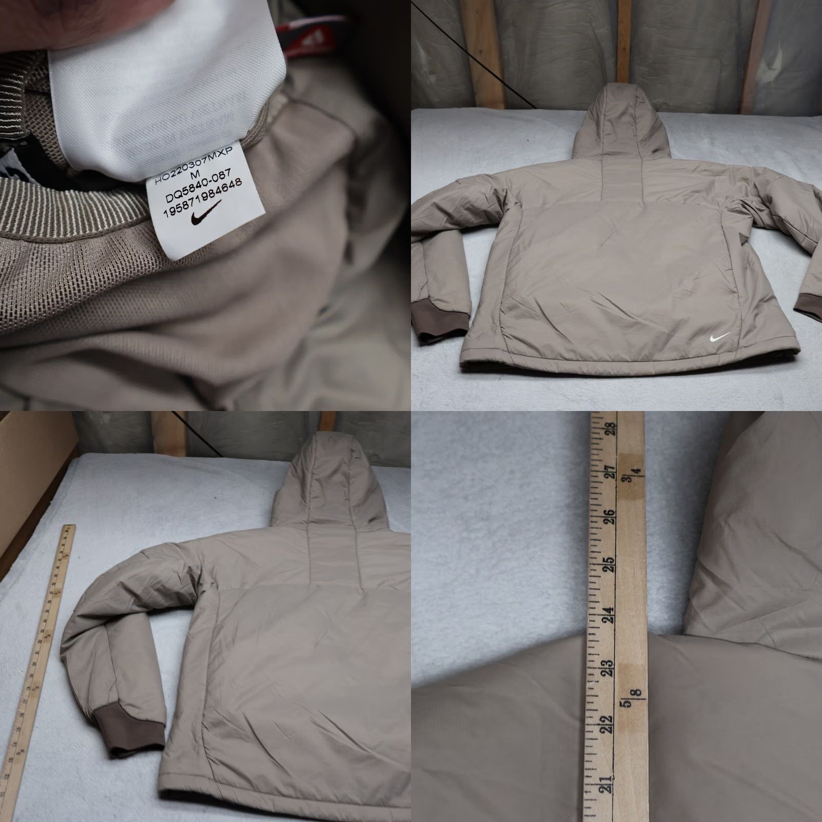 Nike ACG VINTAGE? No — Nike ACG Jacket Womens M Brown Therma-FIT ADV Insulated Rain Light Full Zip Size M / US 6-8 / IT 42-44 - 9 Thumbnail