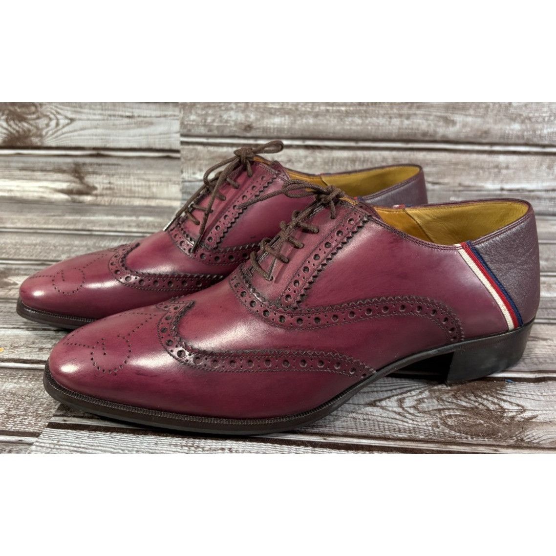 Gucci Gucci Brogue Sylvie Web Oxford Classic Signature Details Sho Size US 8 / EU 41 - 1 Thumbnail