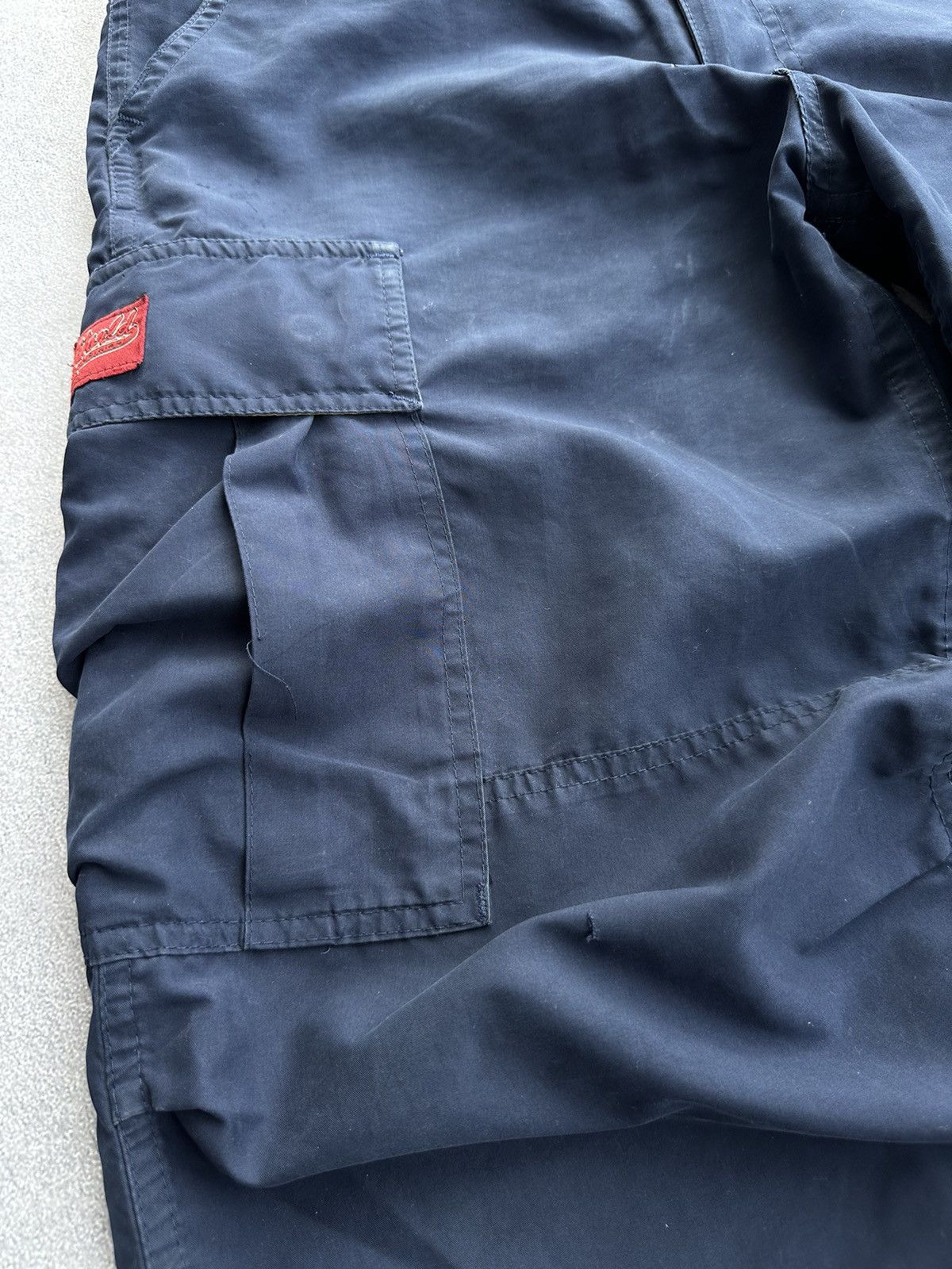Vintage × World Industries Vintage World Industries 90sUSA Nylon Distressed Cargo Pants Size US 28 / EU 44 - 12 Thumbnail