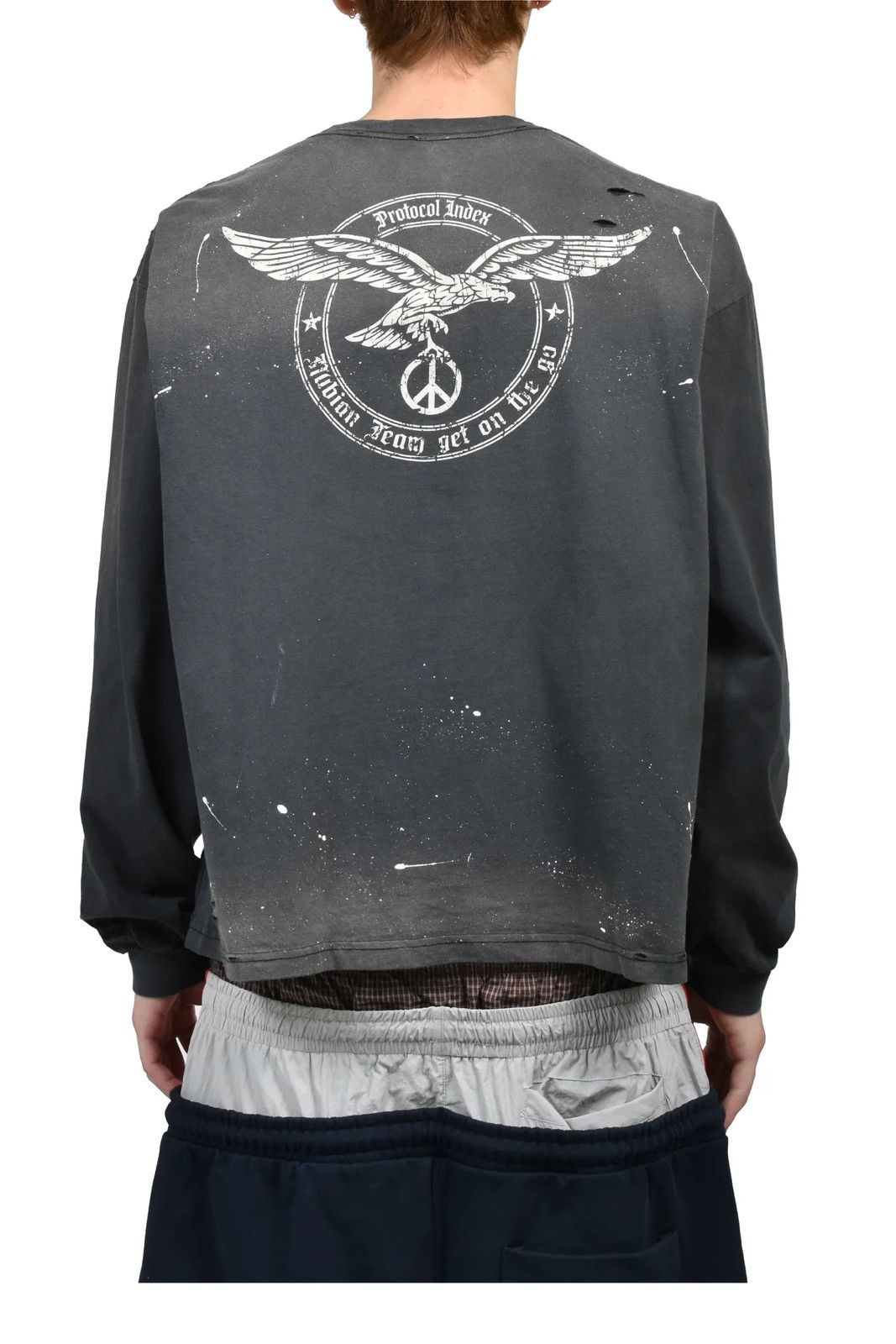 PROJECT G/R Protocol Index VINTAGE OVERDYED LONGSLEEVE (NVY) PROJECT GR Size US L / EU 52-54 / 3 - 4 Thumbnail