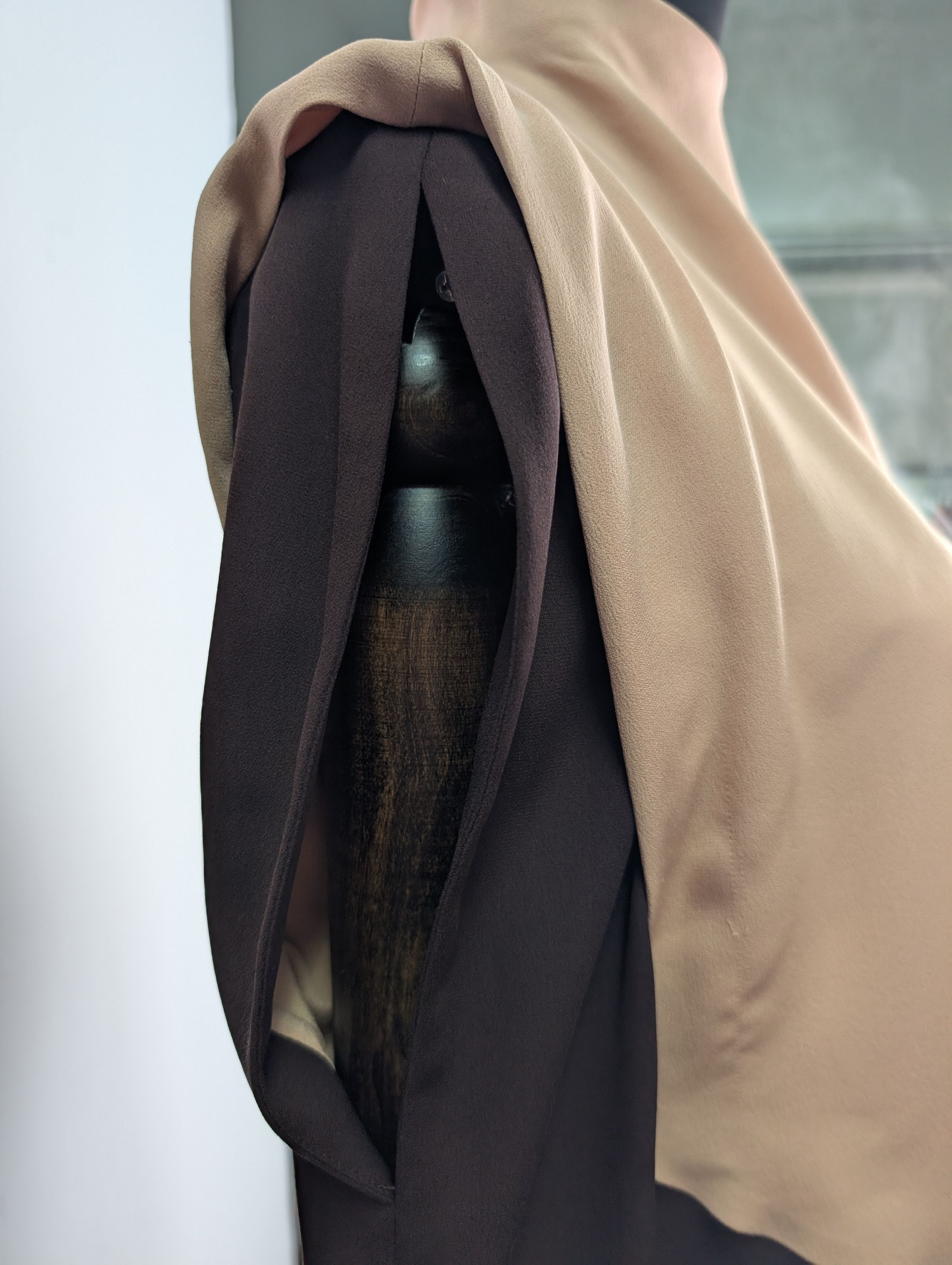 Tom Ford Tom Ford Brown And Salmon Single Sleeve Dress Size XS / US 0-2 / IT 36-38 - 5 Thumbnail