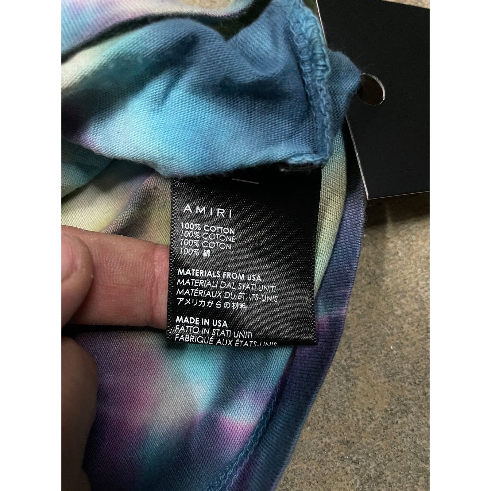 Amiri Amiri Tie Dye Dove Tee XL Used Size US XL / EU 56 / 4 - 4 Thumbnail