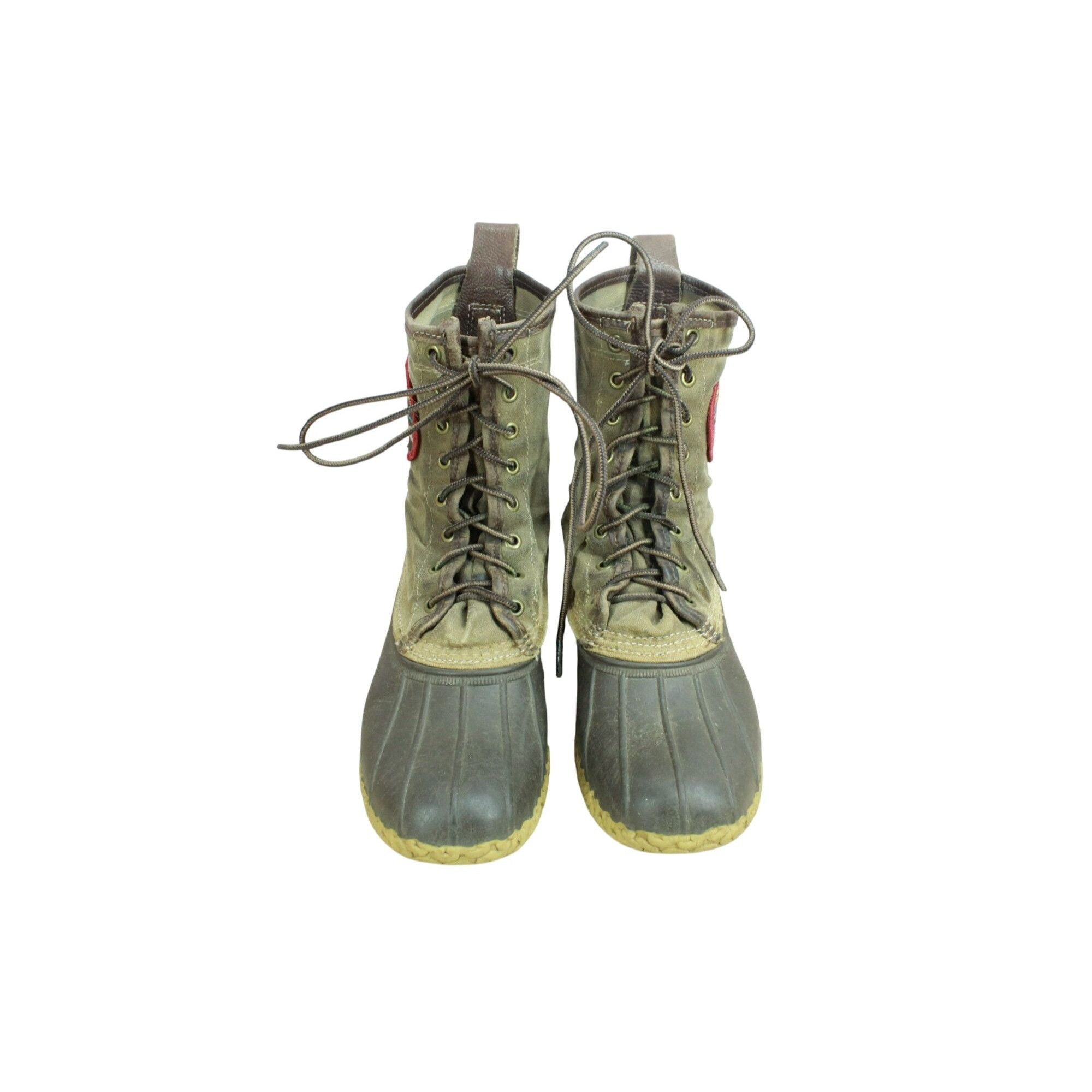 L.L. Bean LL Bean Katahdin Brown Waxed Canvas Limited Duck Boots Size US 7 / EU 40 - 5 Thumbnail