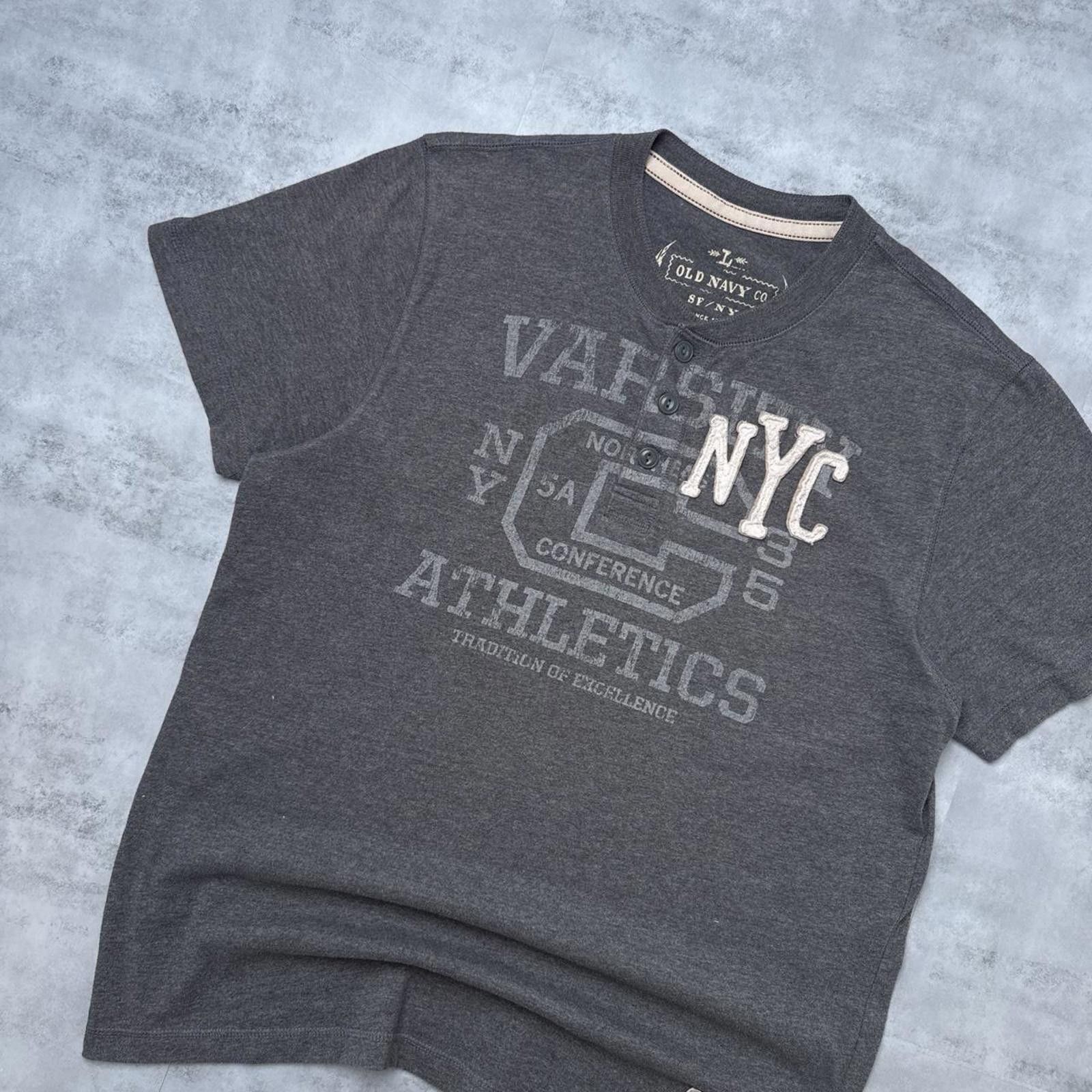 Old Navy Y2K Old Navy Grunge 00s Gray T shirt Size US L / EU 52-54 / 3 - 5 Thumbnail