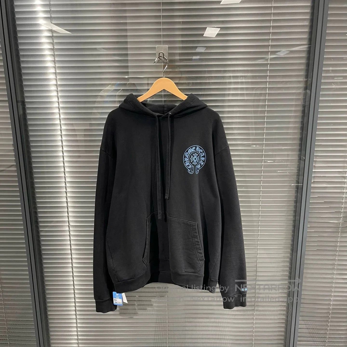 Chrome Hearts Black Logo Print Hoodie with Drawstring. Size US L / EU 52-54 / 3 - 1 Thumbnail