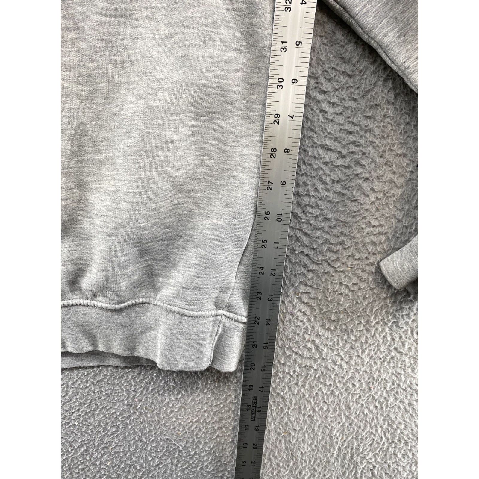 Nike VINTAGE Nike Sweatshirt Men's XL Gray Swoosh Logo 90s Mini Brown Pullover Distressed Size US XL / EU 56 / 4 - 6 Thumbnail