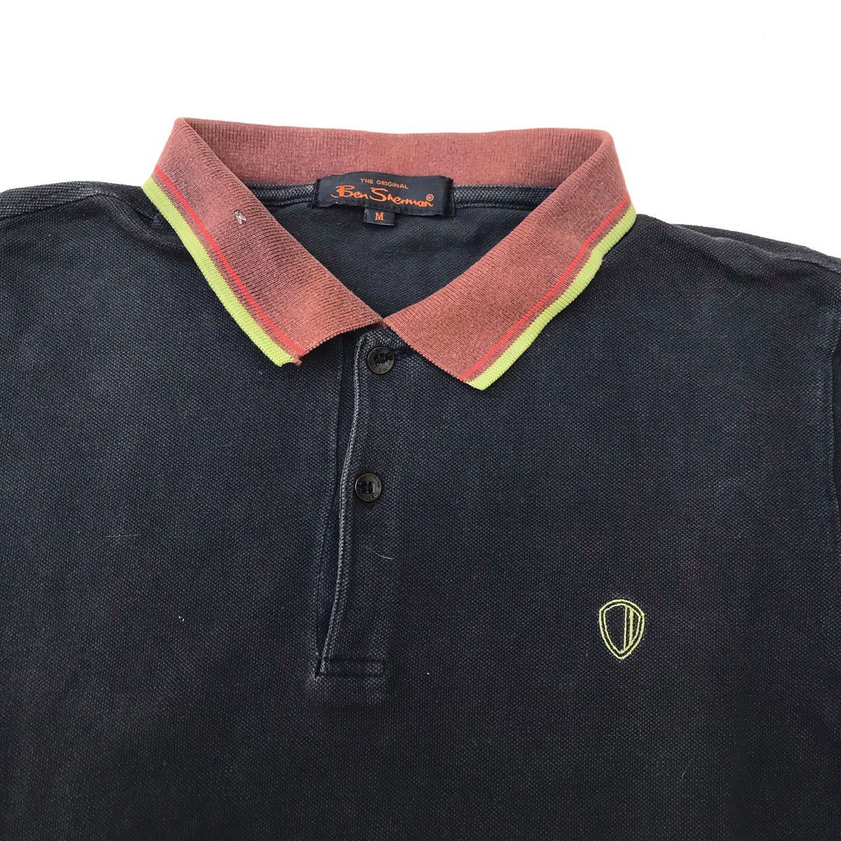 Ben Sherman × Other UK Vintage Ben Sherman Plectrum Polo shirt Black polo sweet Size US M / EU 48-50 / 2 - 4 Thumbnail