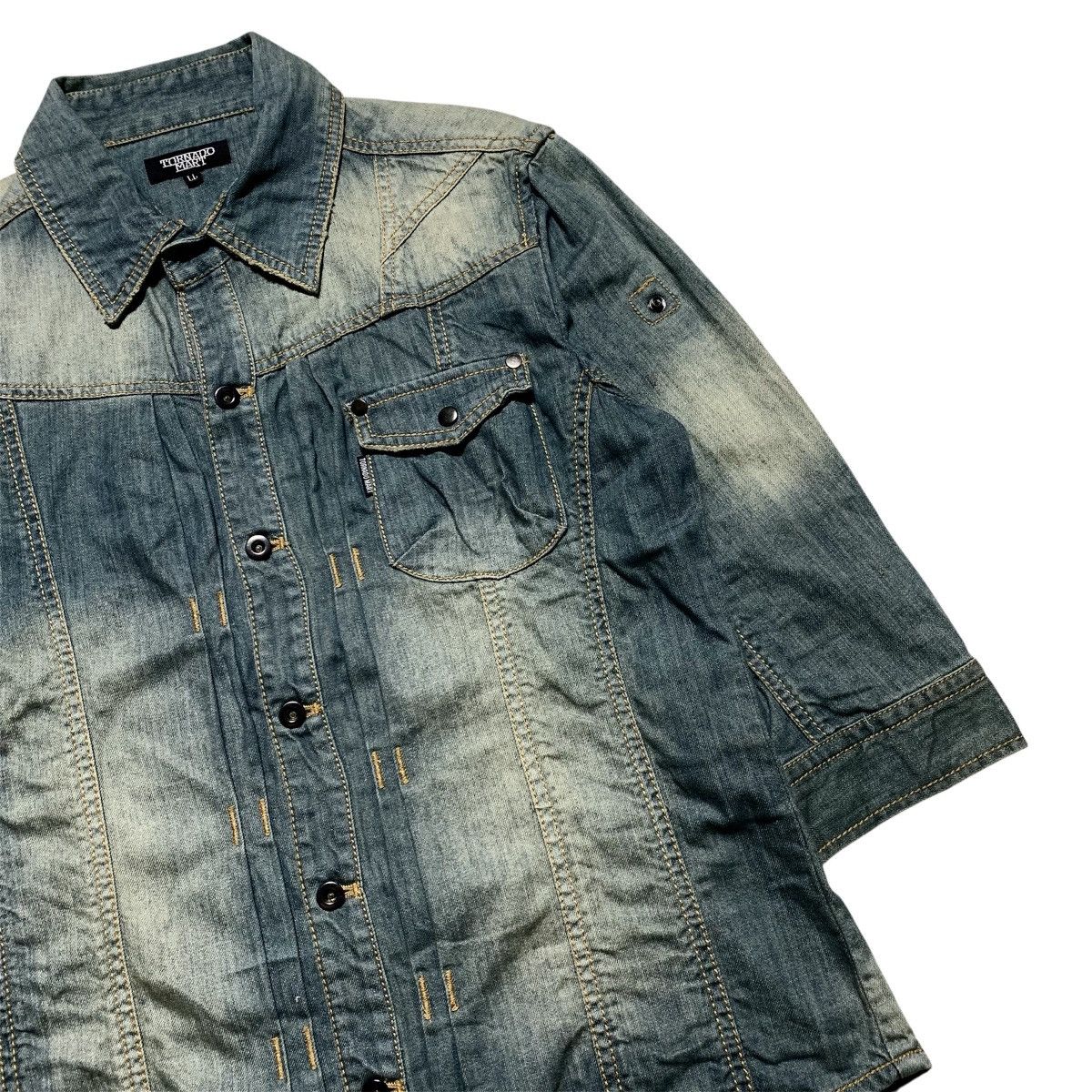 Japanese Brand Vtg Tornado Mart Rool Up Shirt Japanese Brand Size US L / EU 52-54 / 3 - 5 Thumbnail