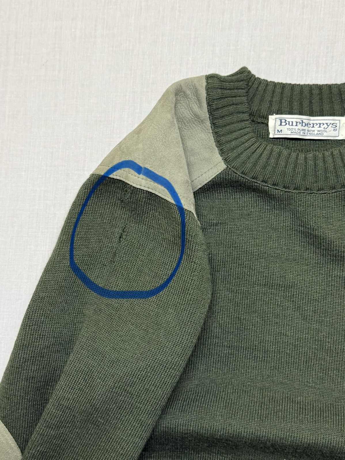 Burberry vintage Burberrys green knit wool sweater . Size US M / EU 48-50 / 2 - 14 Thumbnail