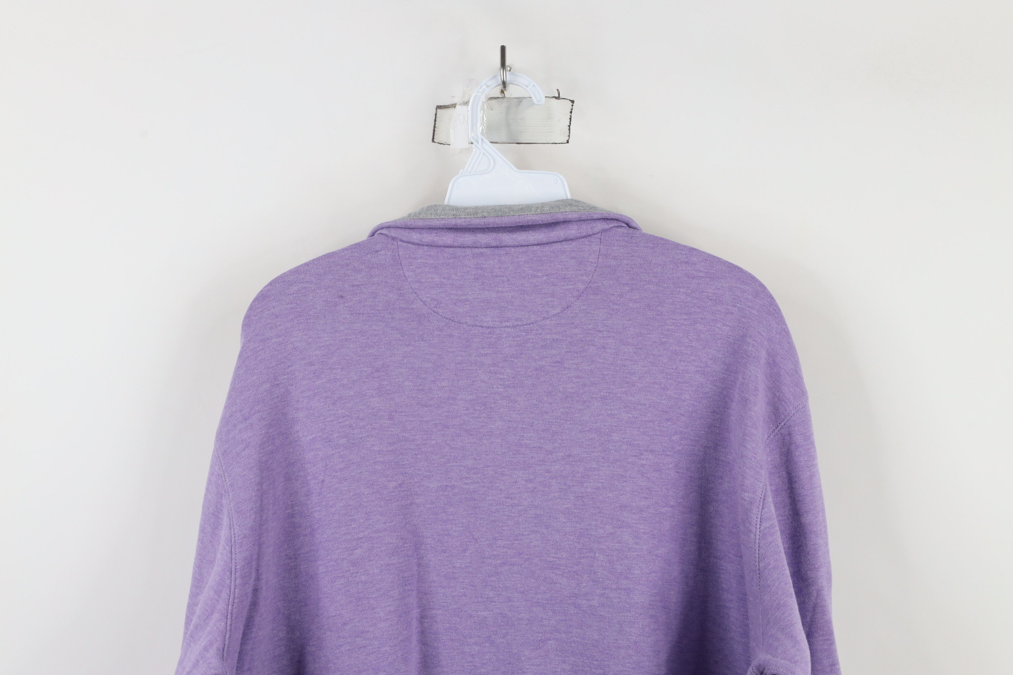 Polo Ralph Lauren Ralph Lauren Cotton Knit Half Zip Pullover Sweater Purple Size US L / EU 52-54 / 3 - 11 Thumbnail