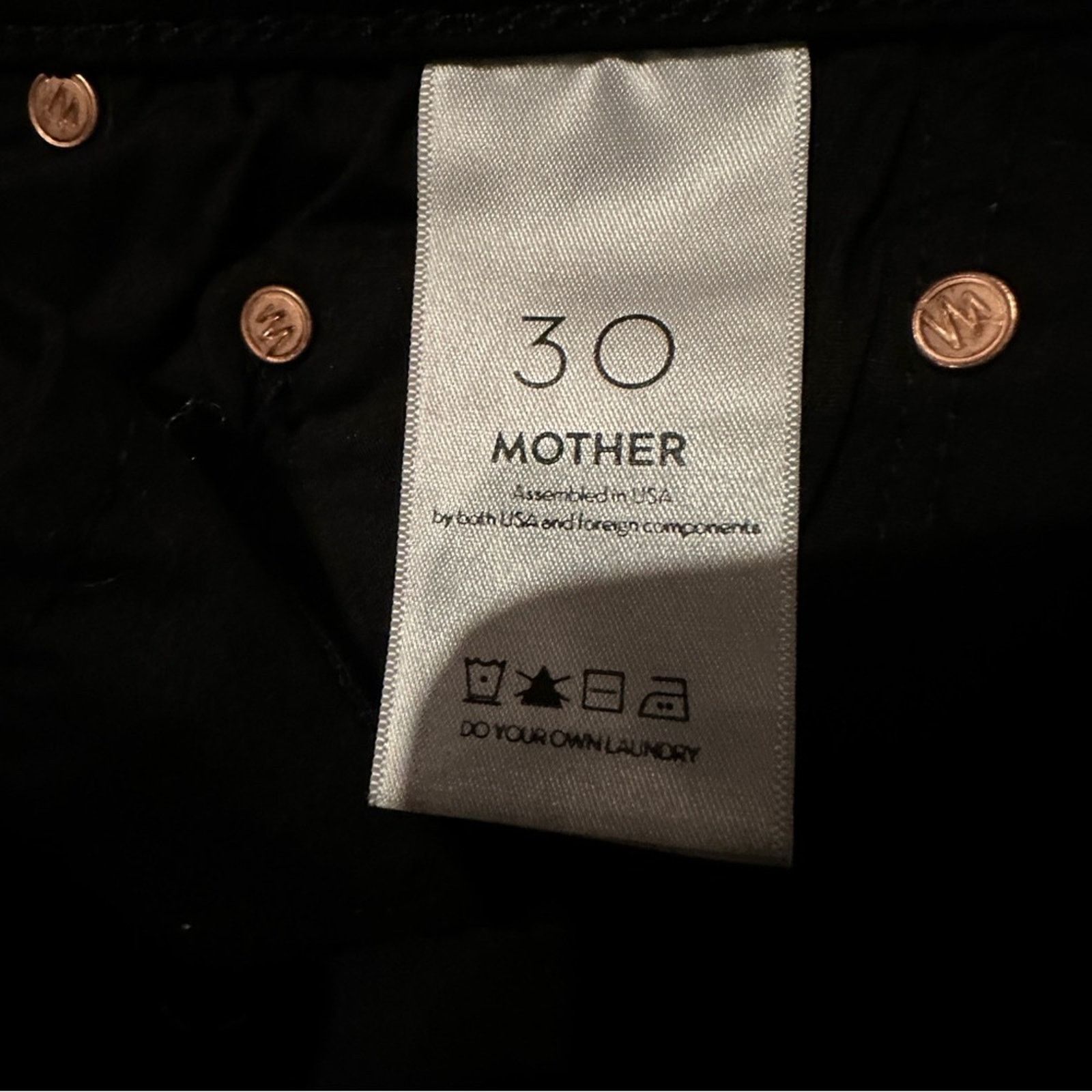 MOTHER Mother The Swooner Ankle The Whip Black Fringe Skinny Jeans Size 30" / US 8 / IT 44 - 9 Thumbnail