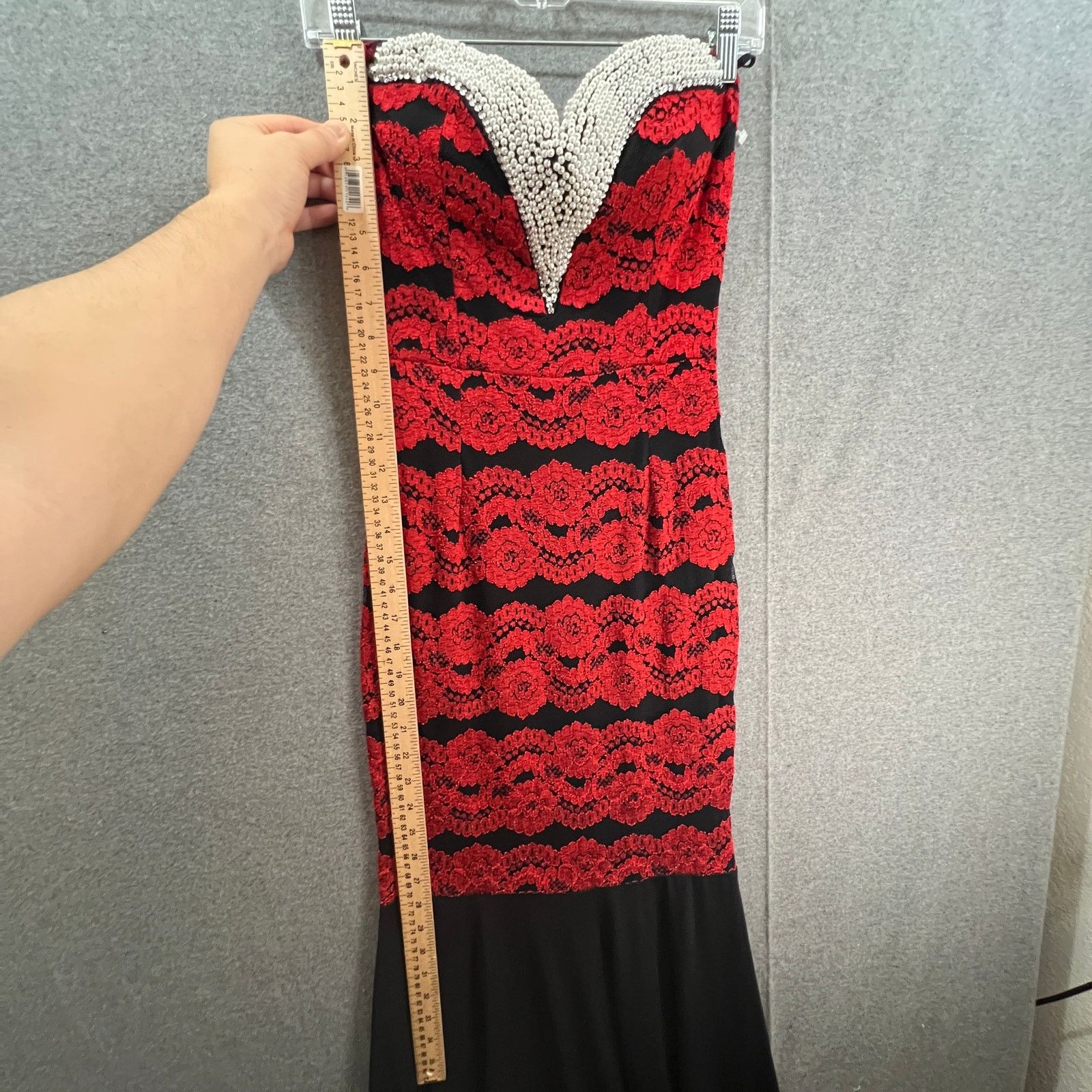 Other La Scala Red Lace Dress Women Size Medium Evening Size M / US 6-8 / IT 42-44 - 8 Thumbnail