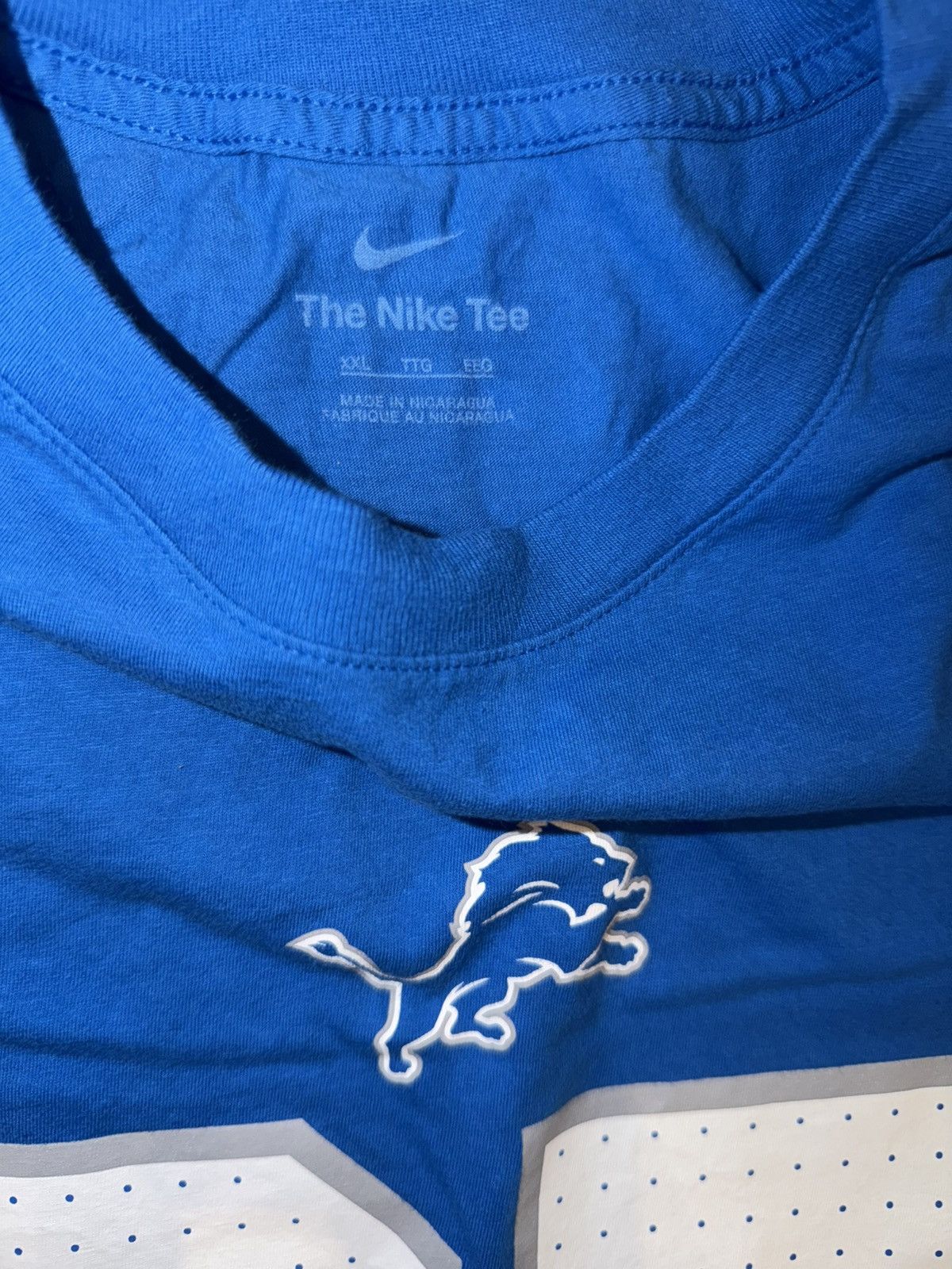 Nike Nike Aidan Hutchinson Detroit Lions NFL T-shirt Blue XXL Size US XXL / EU 58 / 5 - 3 Thumbnail