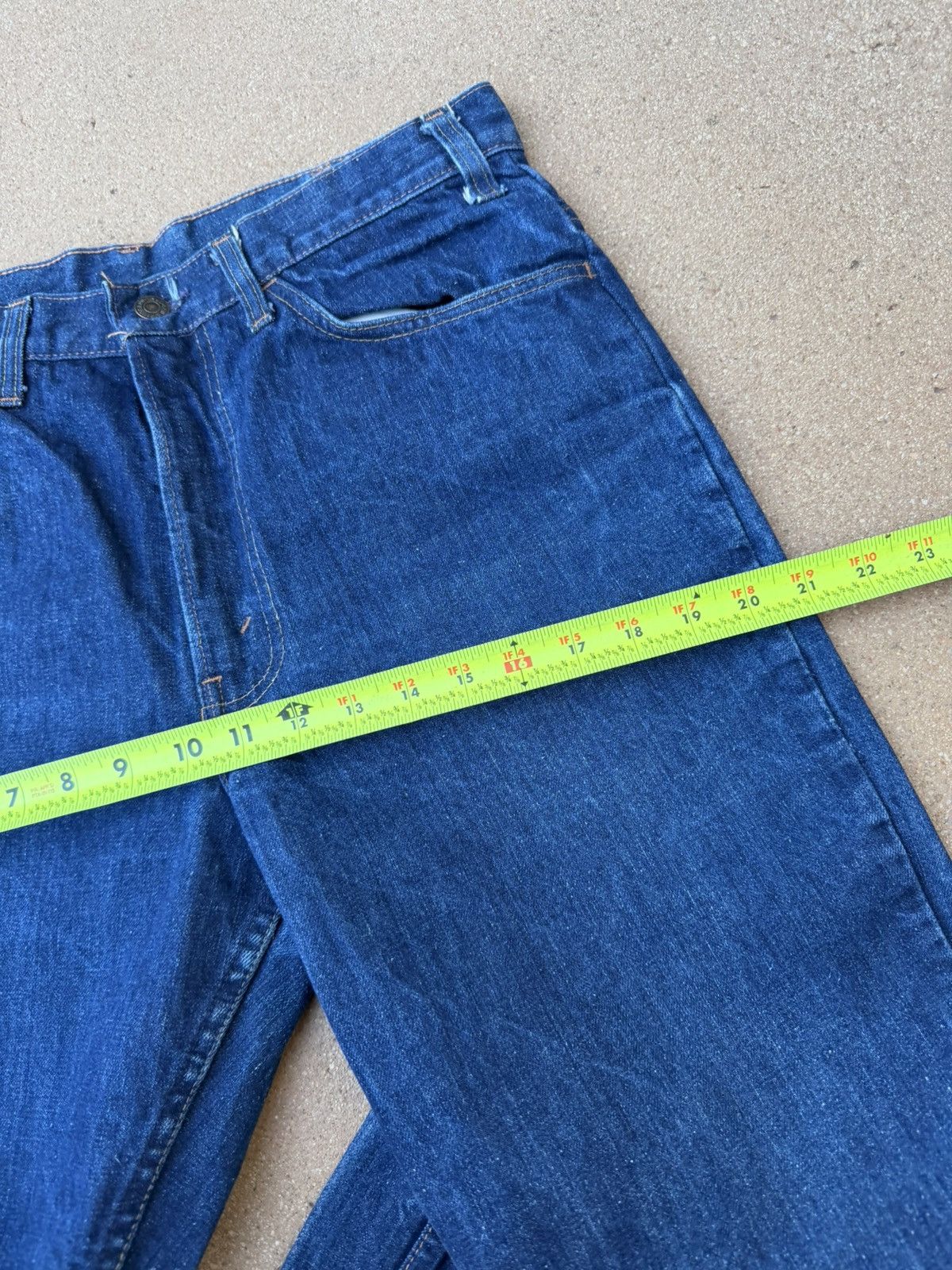 Levi's Vtg 70’s Levi’s 646 Orange Tab Bellbottom Flare Jeans 33x30 Size US 33 - 12 Thumbnail