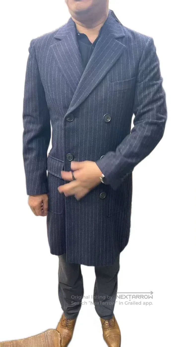 Hermes Hermes Italian striped wool coat, 100% premium wool Size US S / EU 44-46 / 1 - 8 Thumbnail