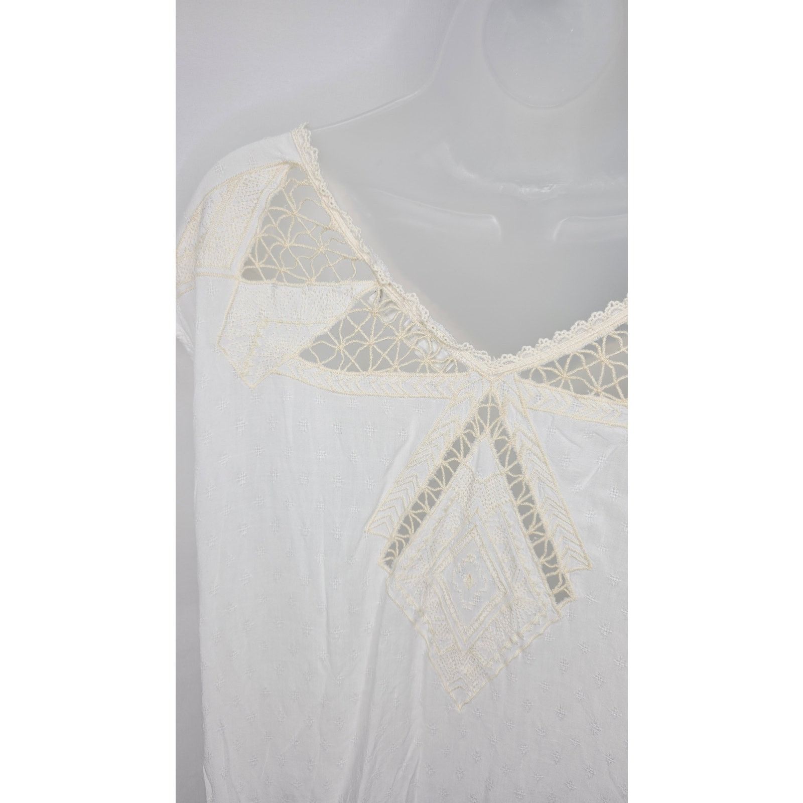 Other Plus Size 18/20W Lightweight Boho Blouse Crochet Back Top Size XXL / US 16-18 / IT 52-54 - 13 Thumbnail