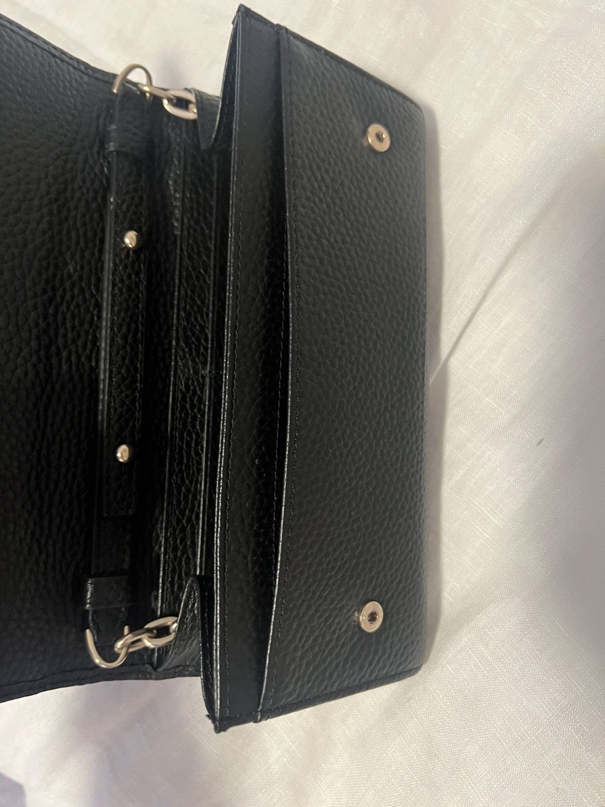 Mario Valentino Mario Valentino Leather Wallet On Chain Crossbody Chain Size ONE SIZE - 9 Thumbnail
