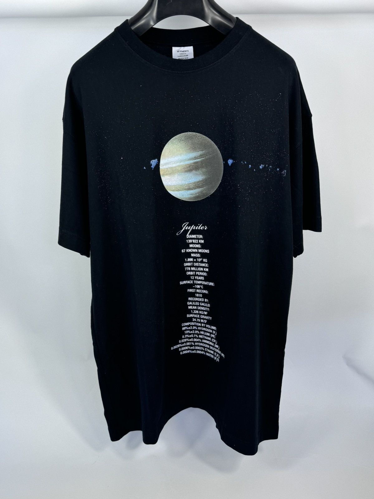 Vetements JUPITER NUMBER 3 PRINT OVERSIZED T-SHIRT Size US XL / EU 56 / 4 - 1 Thumbnail