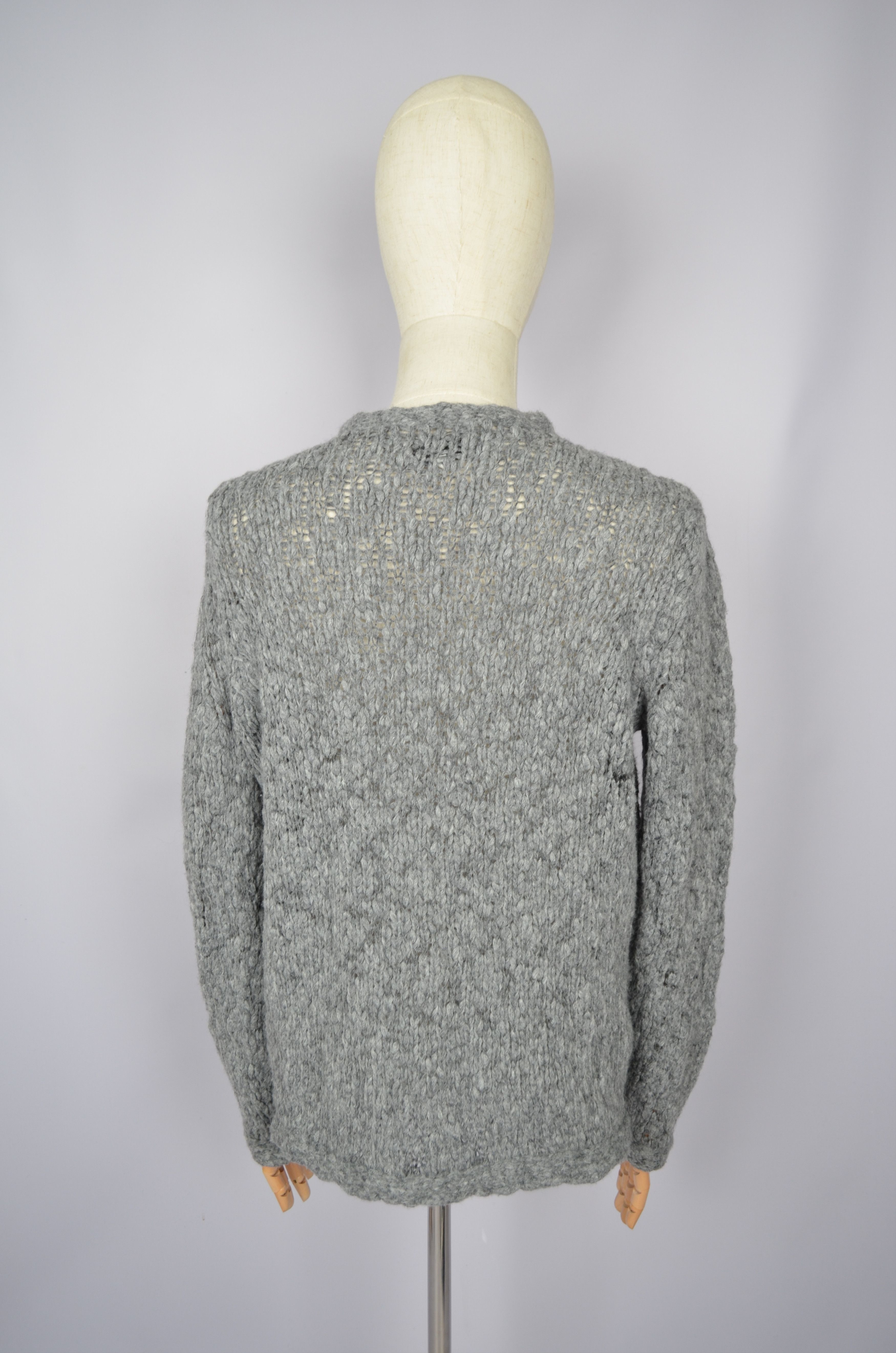 Designer × YMC YMC You Must Create Knit Grey Wool Blend Crew Neck Sweater Size US S / EU 44-46 / 1 - 10 Thumbnail