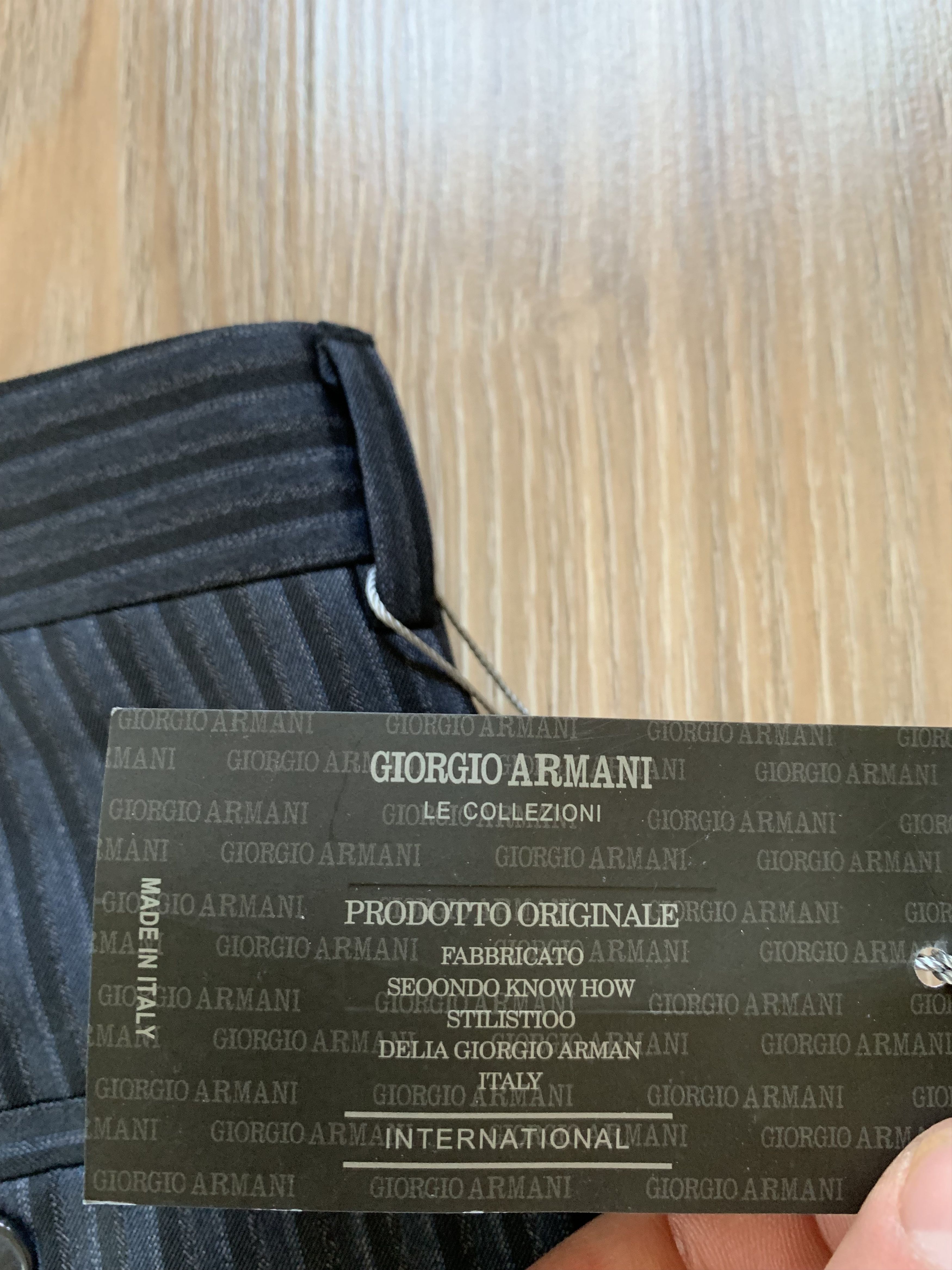 Giorgio Armani × Vintage Vintage Armani Le Collezioni Classic Formal Wool Trousers Size 54R - 8 Thumbnail