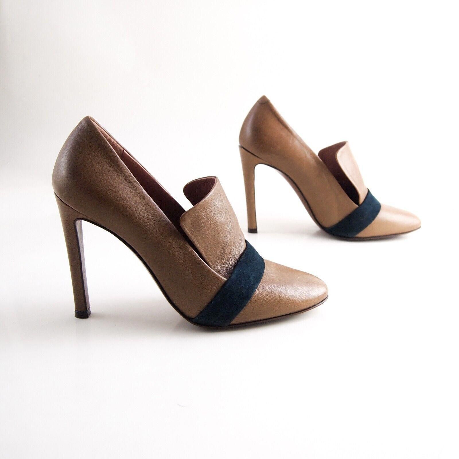 Designer L'Autre Chose Heels Tan Leather Womens US 7.5 EU 37.5 Size US 7.5 / IT 37.5 - 6 Thumbnail