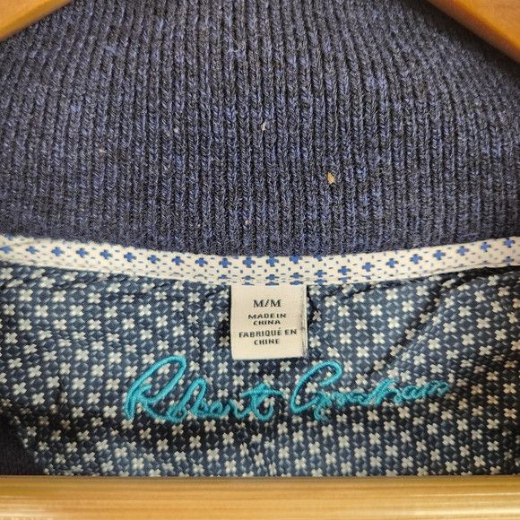 Robert Graham Robert Graham Navy Blue Quarter Zip Sweater size Medium Size US M / EU 48-50 / 2 - 4 Thumbnail