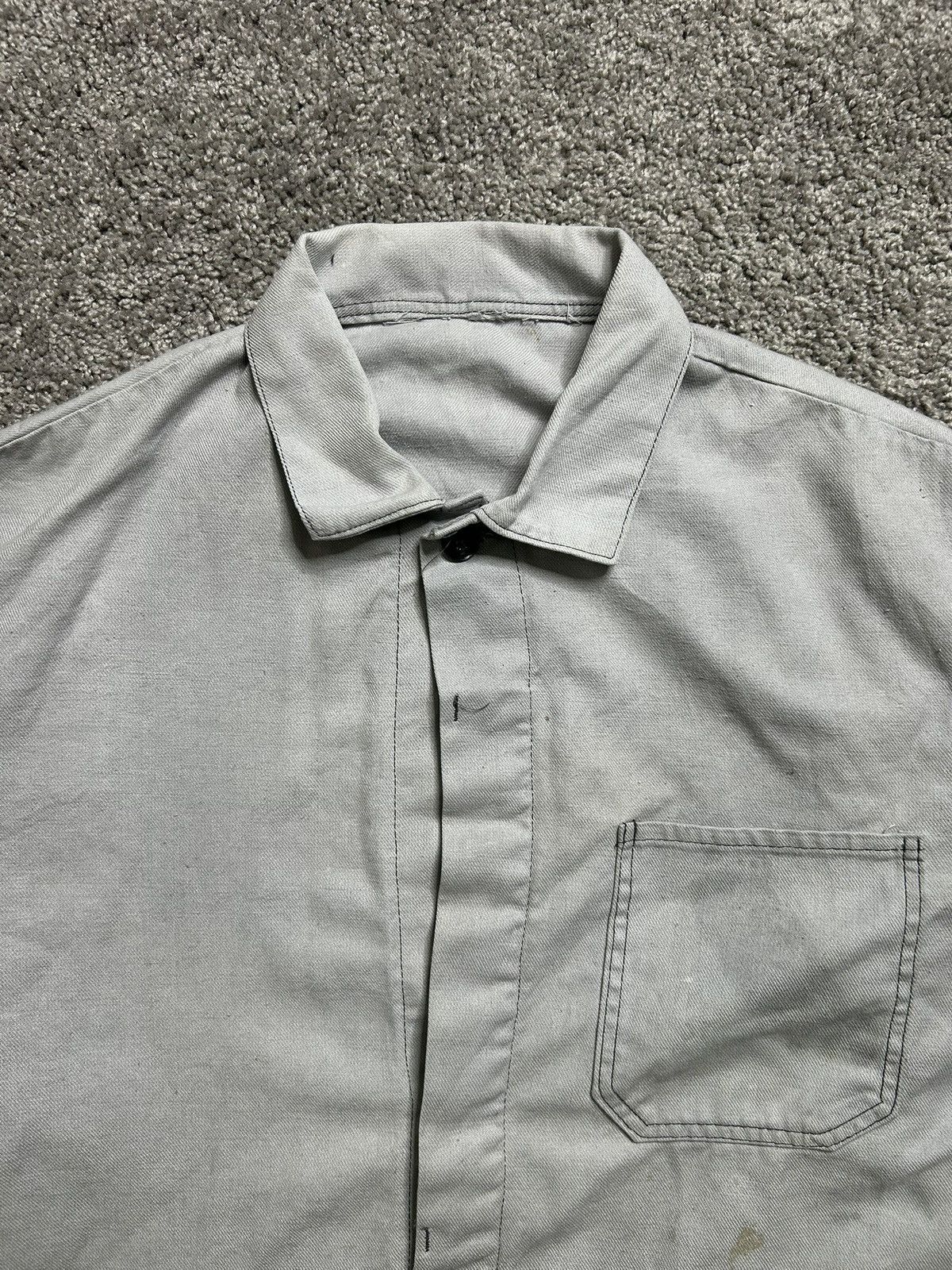 Vintage Vintage 50s/60s French Chore Jacket Grey Workwear True Size US L / EU 52-54 / 3 - 2 Thumbnail