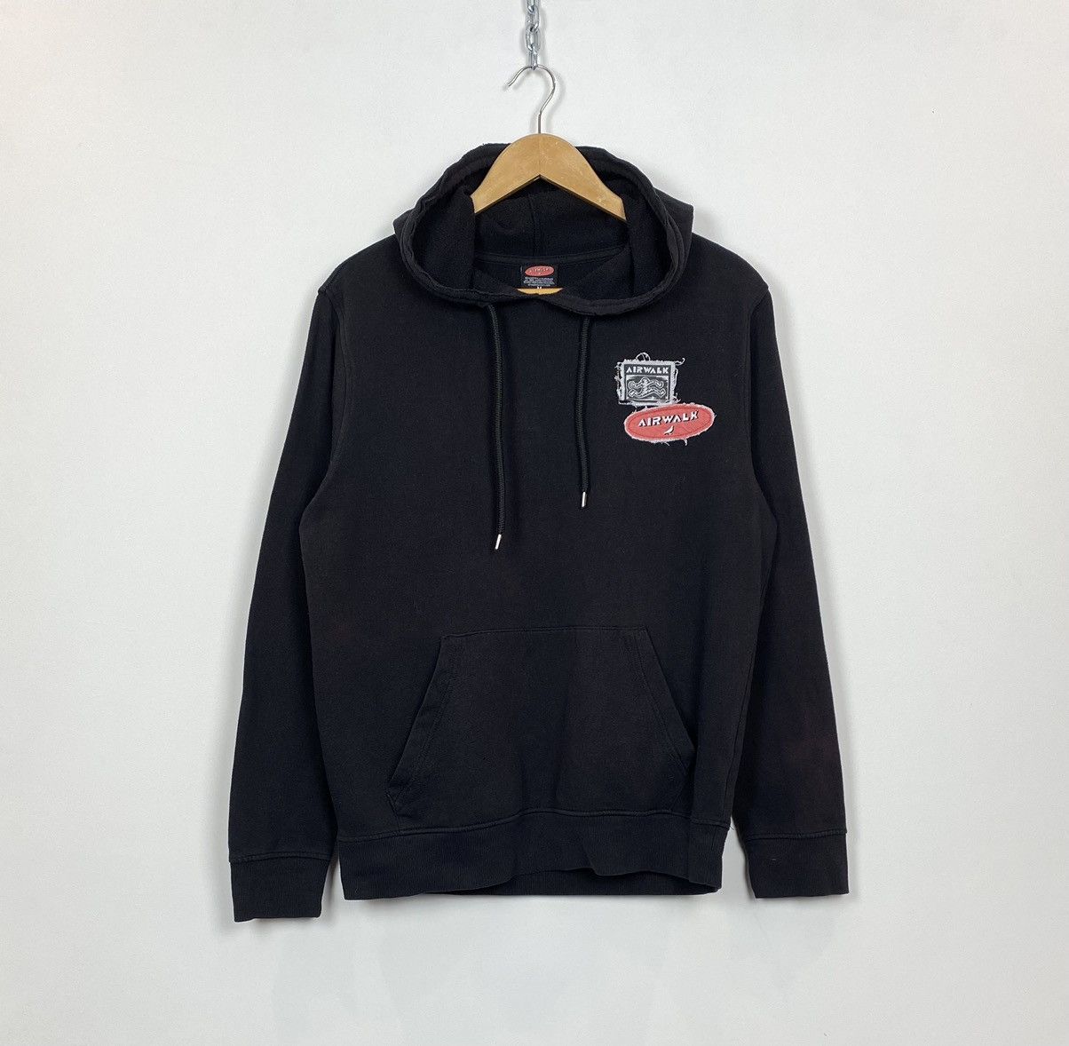 Airwalk AIRWALK Long Sleeve Hoodie Sweatshirt Mens Size Medium Black Size US M / EU 48-50 / 2 - 2 Thumbnail