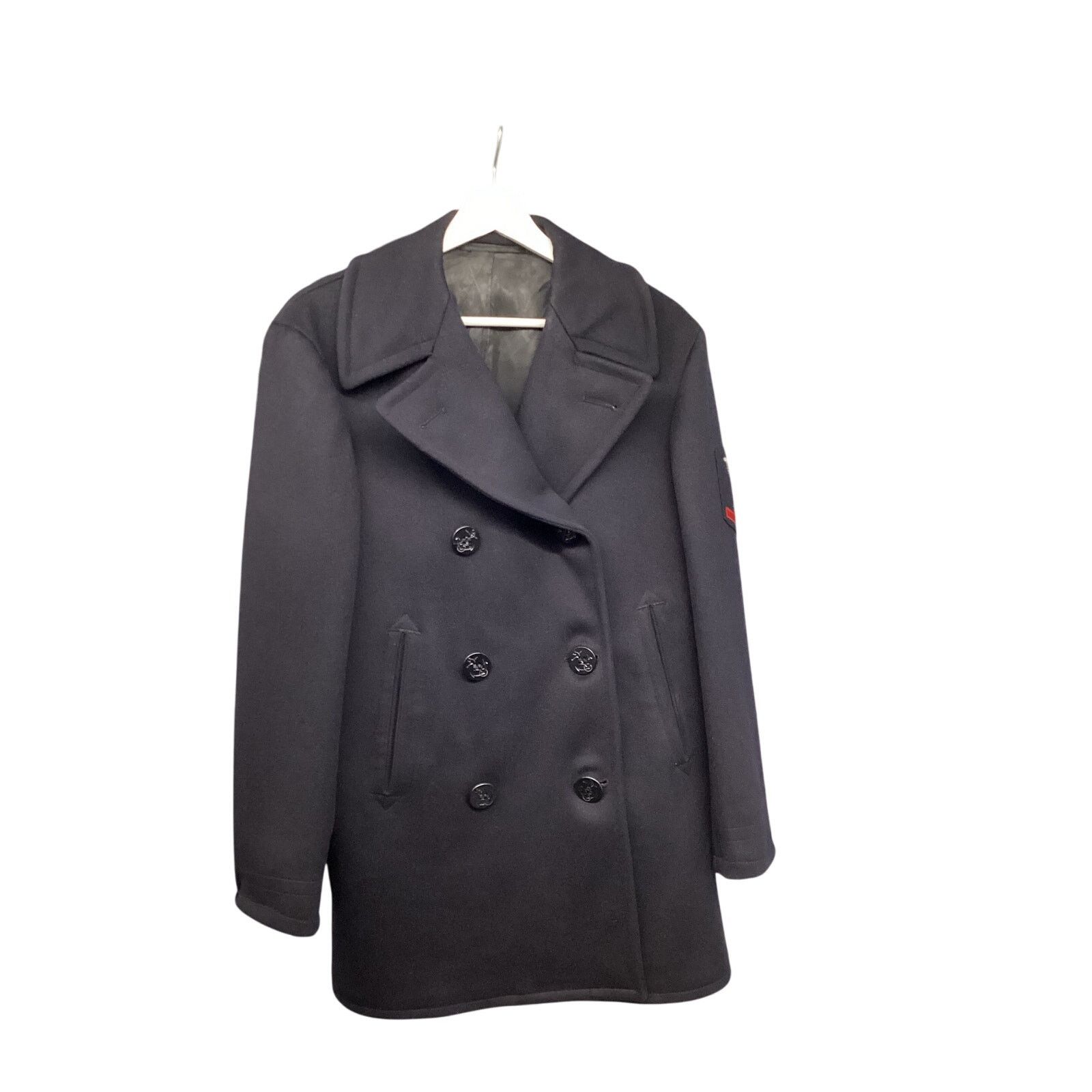 Vintage US Navy Military Petty Officer Wool Peacoat Small 36R USA Size US S / EU 44-46 / 1 - 6 Thumbnail