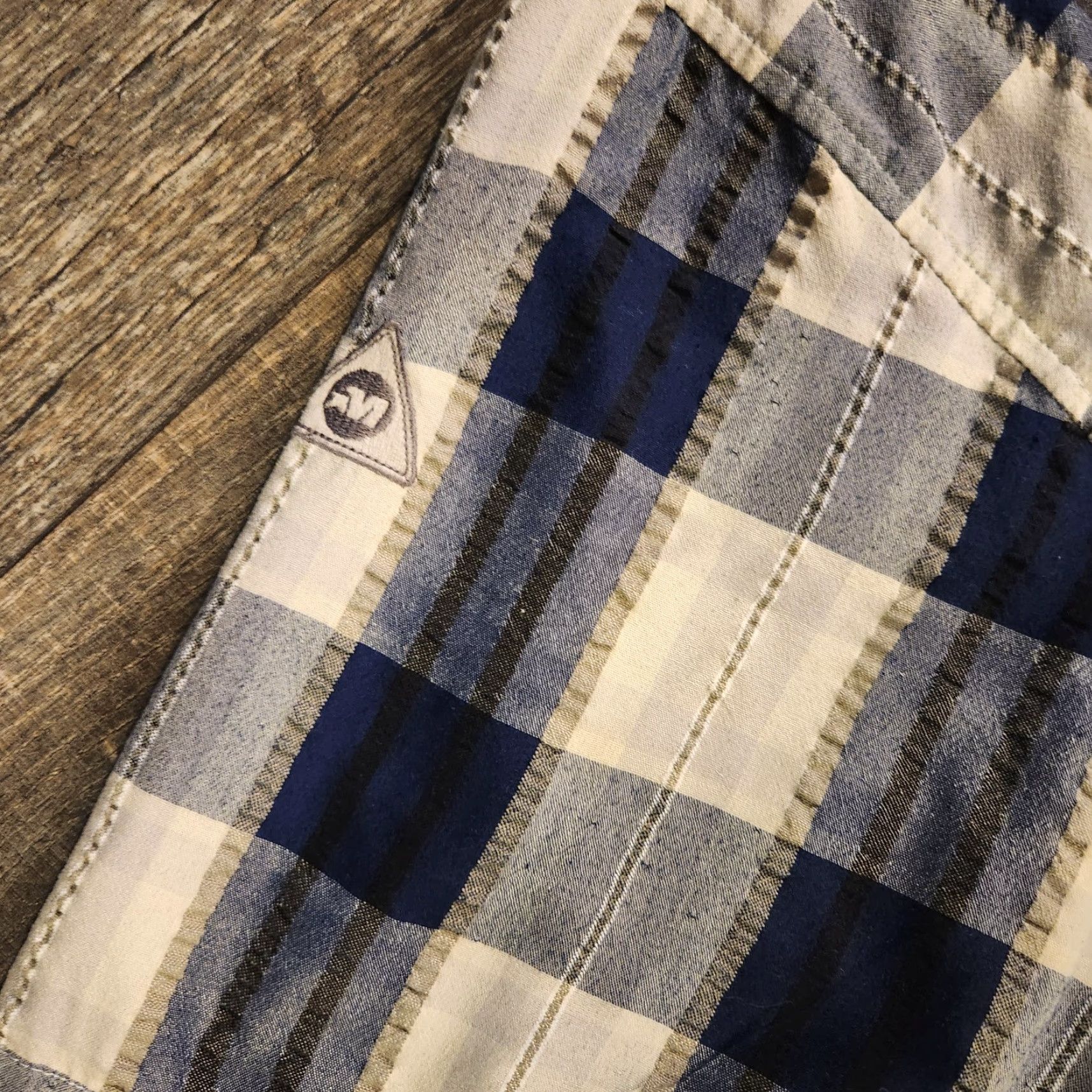 Vintage VINTAGE Mecca Shirt Mens XL Button Short Sleeve Blue Plaid Hip Hop Street Size US XL / EU 56 / 4 - 6 Thumbnail