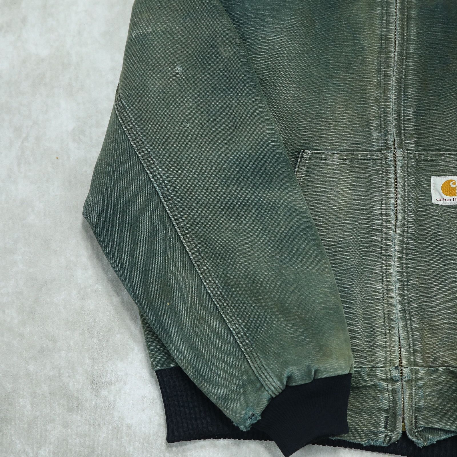 Carhartt Vintage FADED Black Carhartt J140 BLK Hooded Jacket Size US M / EU 48-50 / 2 - 8 Thumbnail