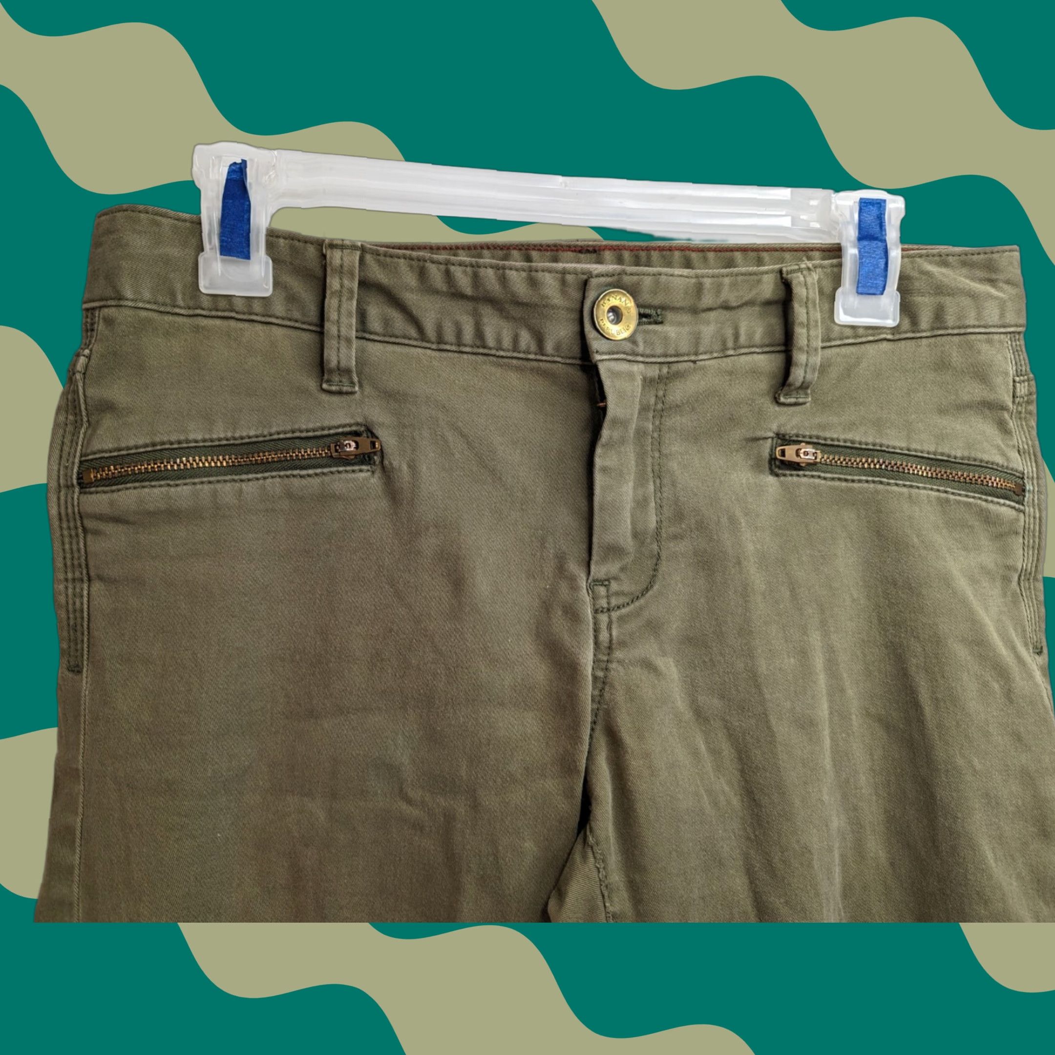 Banana Republic VINTAGE Banana Republic Women's Pine Corduroy Slim Ankle Pants 27P 32in Waist 25in Inseam Stretch Regular Mens Womens Girls Size 27" / US 4 / IT 40 - 1 Thumbnail