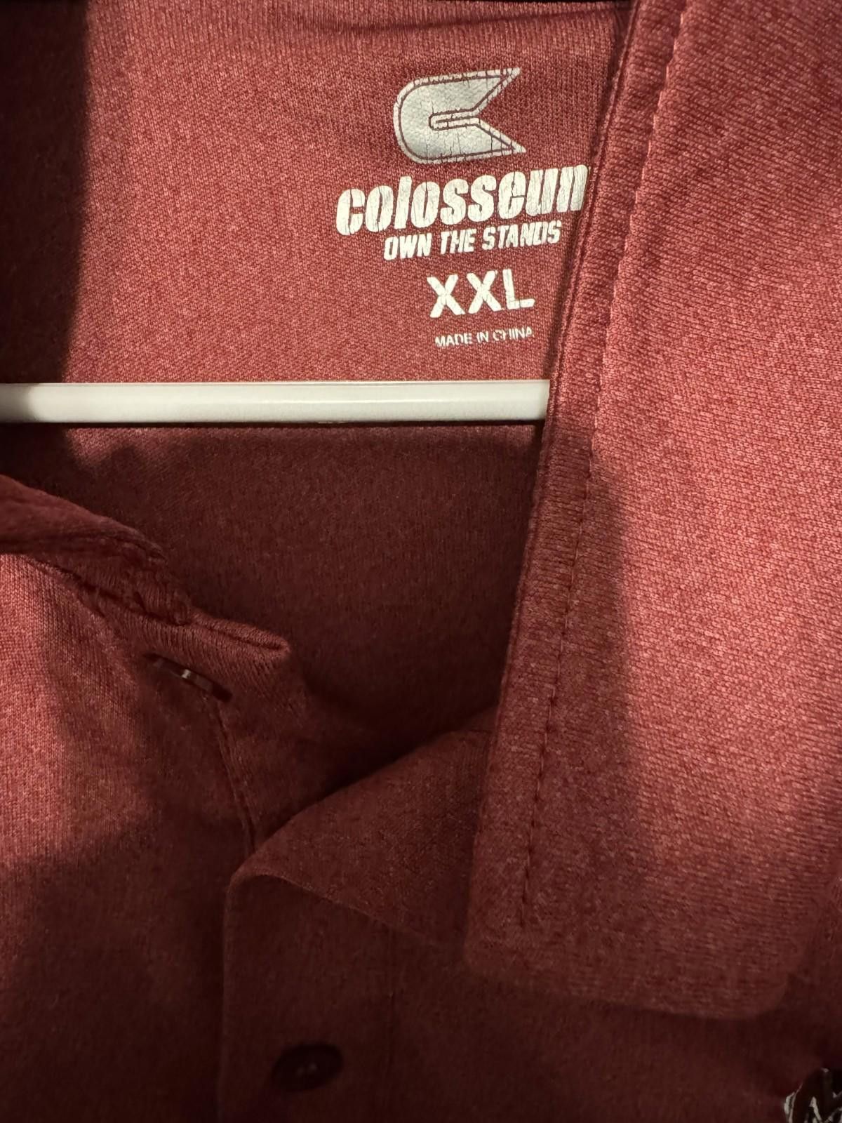 Colosseum Athletics UMass Minutemen Polo Colosseum Men's XXL Red Massachusetts Size ONE SIZE - 4 Thumbnail