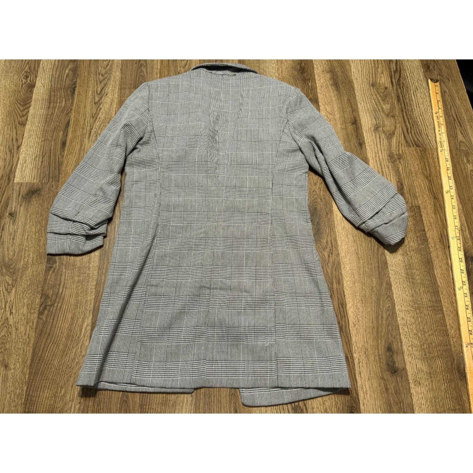 Rachel Zoe Rachel Zoe Blazer Women's XS Gray Long Sleeve Houndstooth Pockets Modern Tuxedo Size XS / US 0-2 / IT 36-38 - 2 Thumbnail
