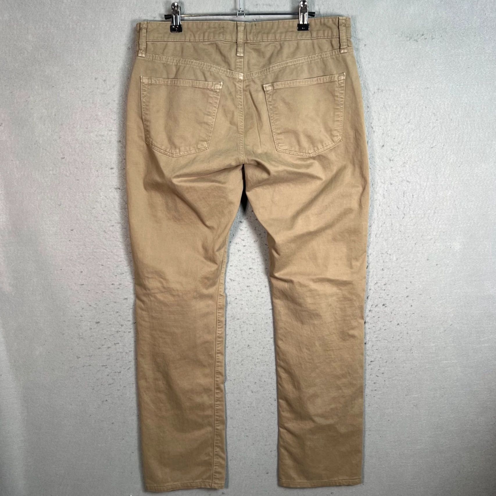 J Brand J Brand Mens 32 Beige Auburn Kane Slim Fit Pants Cotton Blend Chino Flat Front Tapered 31in Inseam Adult Mens Size 32 Color Beige Size US 32 / EU 48 - 2 Thumbnail