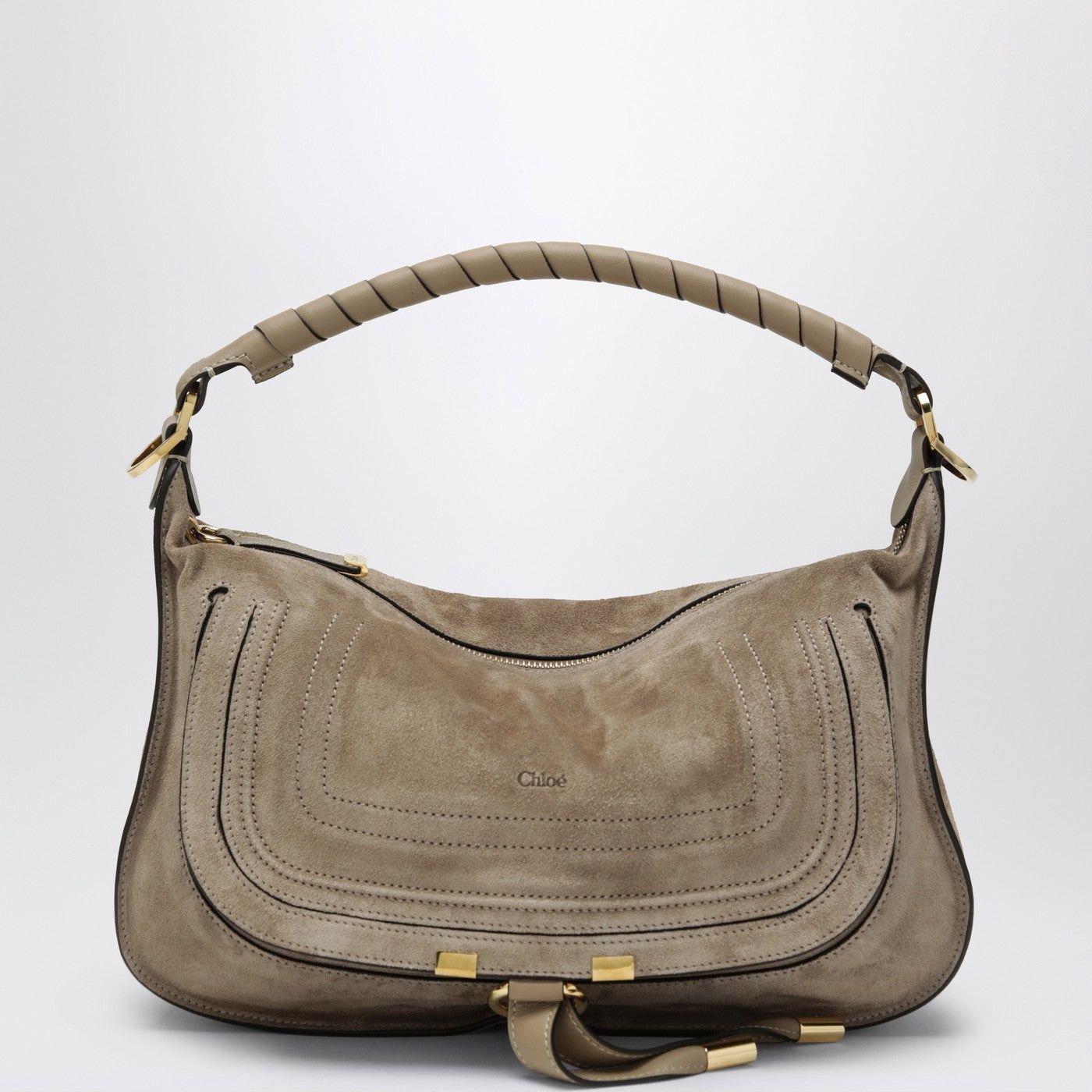 Chloe Chloe Marcie Small Bag In Light Brown Suede Size ONE SIZE - 1 Thumbnail