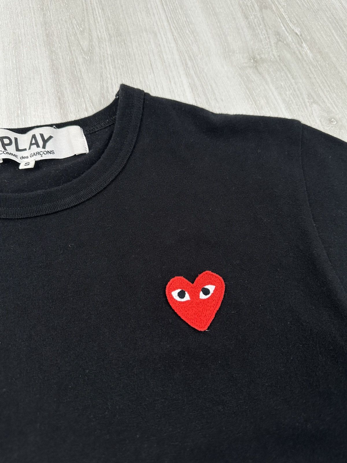 Comme des Garcons CDG Play Comme Des Garcons Black Logo Tee Tshirt Size US S / EU 44-46 / 1 - 3 Thumbnail