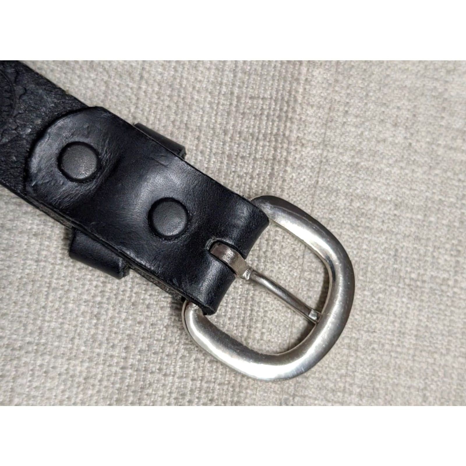 Harley Davidson VINTAGE Harley-Davidson belt Studded leather 28-30 Mens Western Belt Black 28-30 Men's 28-30 Harley-Davidson Belt Mens Western Belt Size 30 - 6 Thumbnail