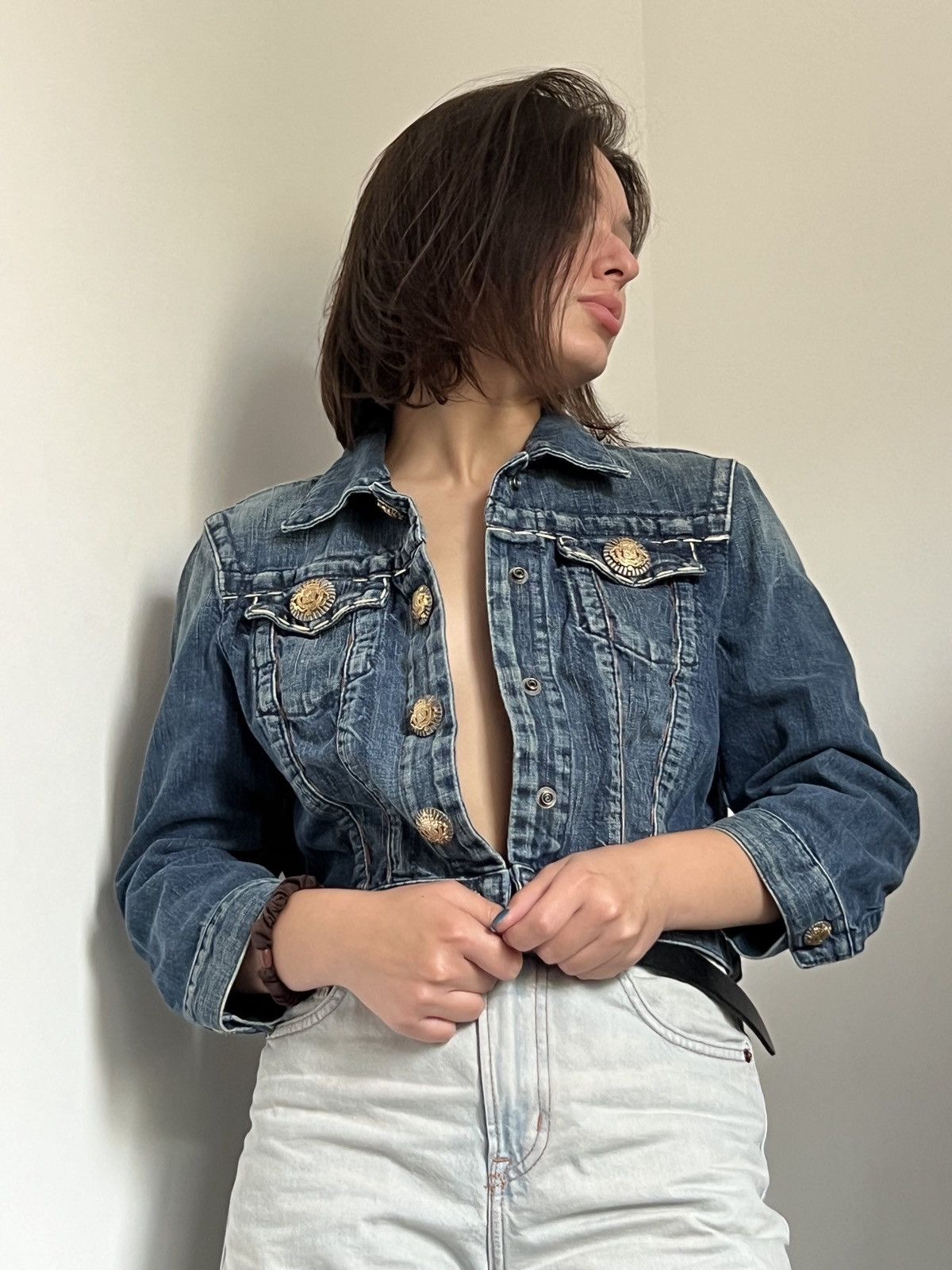 Jean Paul Gaultier Crazy Jean Paul Gaultier vintage denim cropped jacket Size S / US 4 / IT 40 - 2 Thumbnail