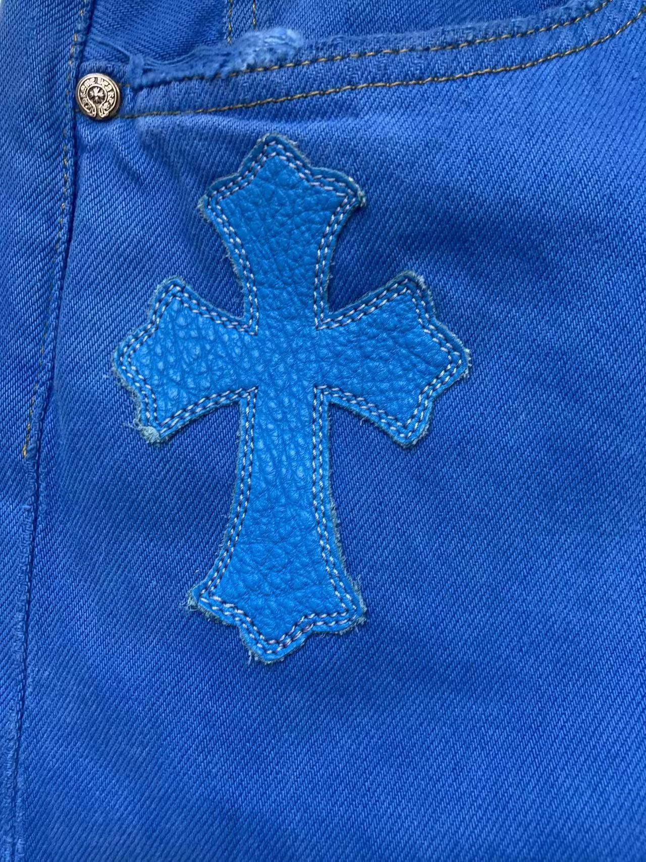 Chrome Hearts Chrome Hearts Levi's London Exclusive Blue Cross Patch Jeans Size 36" / US 14 / IT 50 - 5 Thumbnail