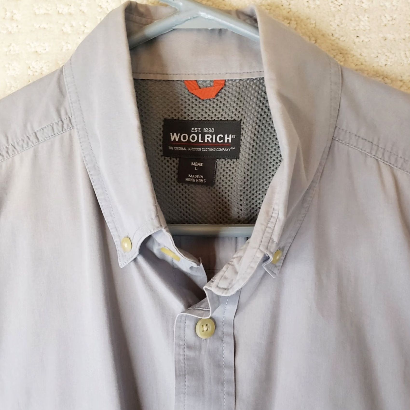 Vintage VINTAGE Woolrich Shirt Mens L Gray Long Sleeve Button-Up Pocketed Outdoor Modern? Size US L / EU 52-54 / 3 - 4 Thumbnail