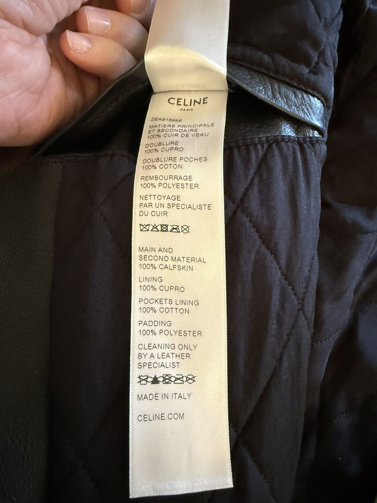 Celine Celine by Hedi SLimane leather jacket. D ring runway SS22 Size US M / EU 48-50 / 2 - 2 Thumbnail