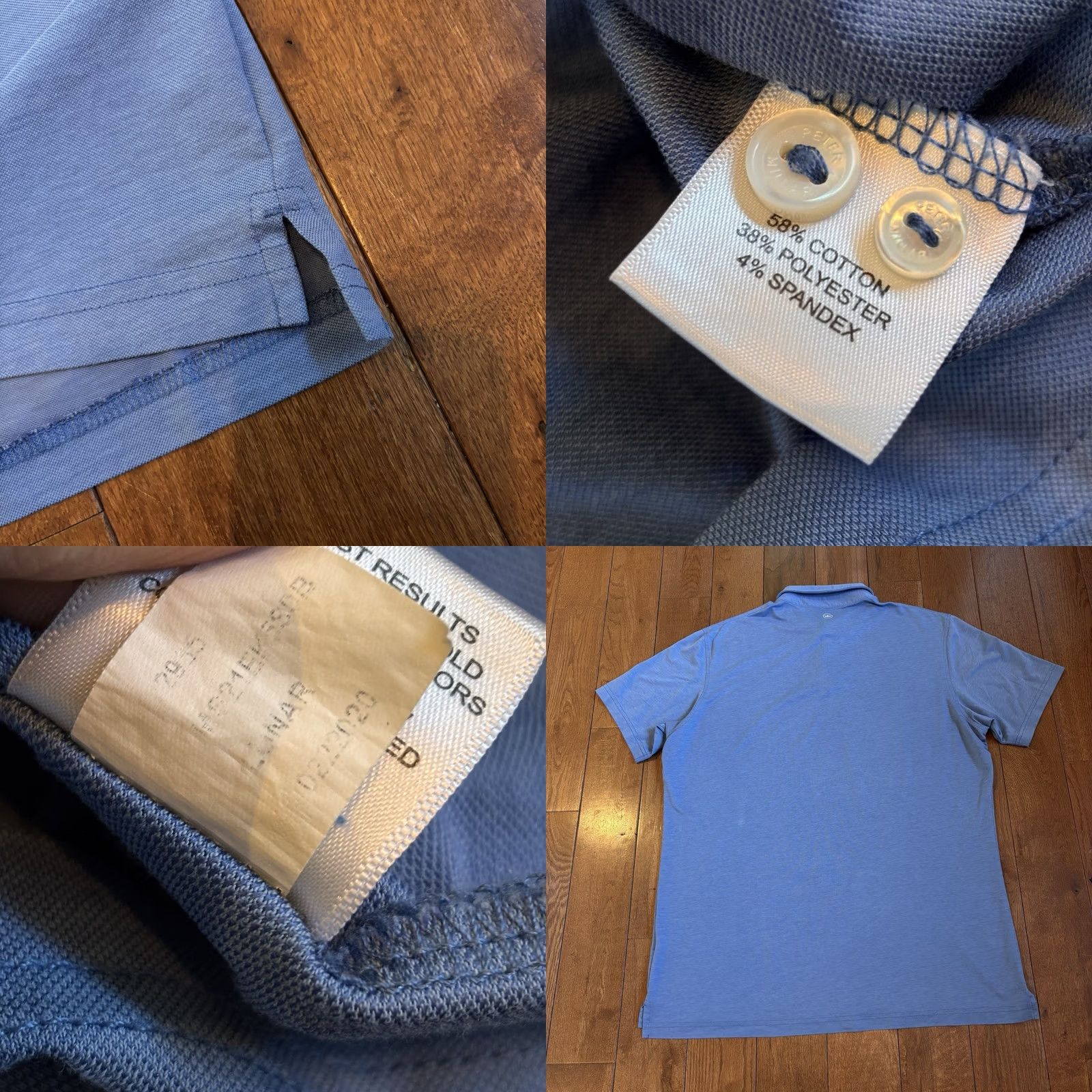 Peter Millar VINTAGE Peter Millar Crown Crafted Golf Polo Shirt Blue XL Men Size US XL / EU 56 / 4 - 8 Thumbnail