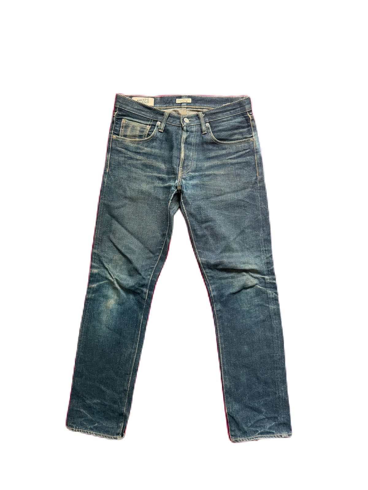 Naked & Famous Naked & Famous x Burgus Plus Selvedge Denim Slim Tapered Size US 29 - 1 Thumbnail