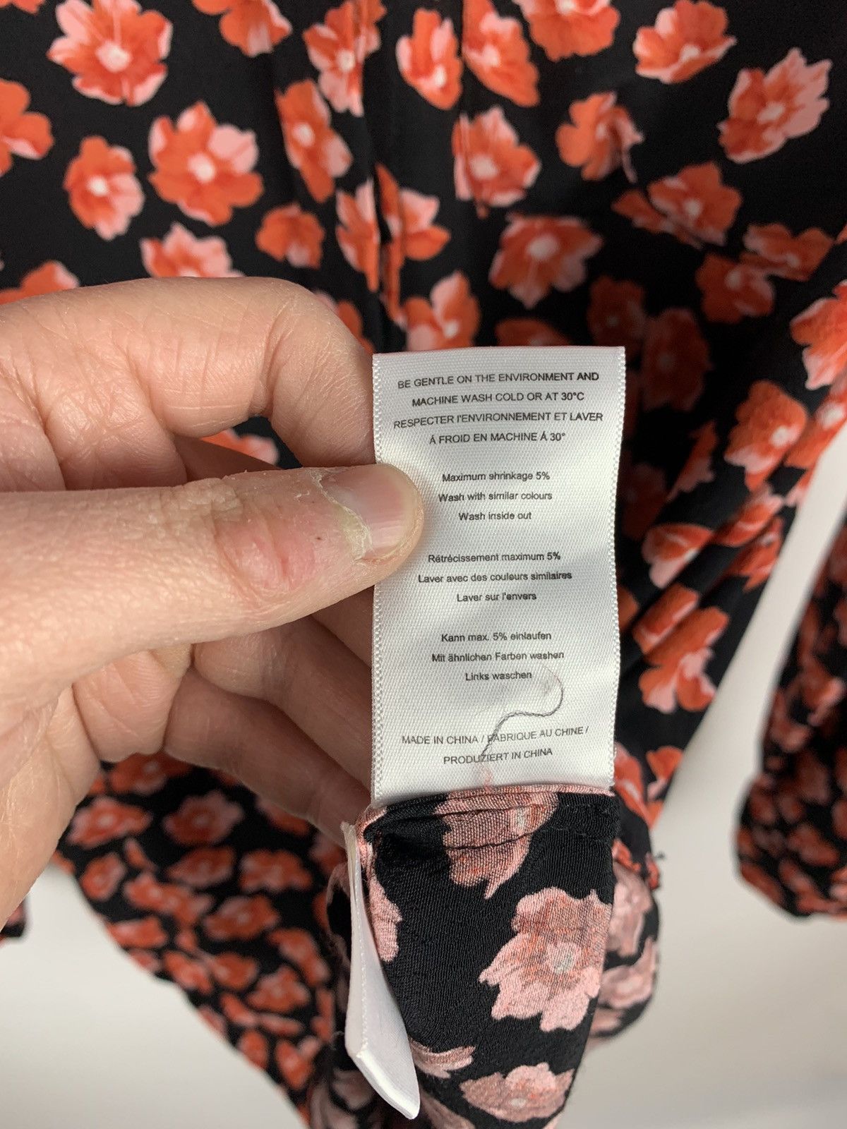 Ganni Ganni Floral Blouse Top Shirt Buttons-Up Ladies Size 36 Red Size XS / US 0-2 / IT 36-38 - 9 Thumbnail