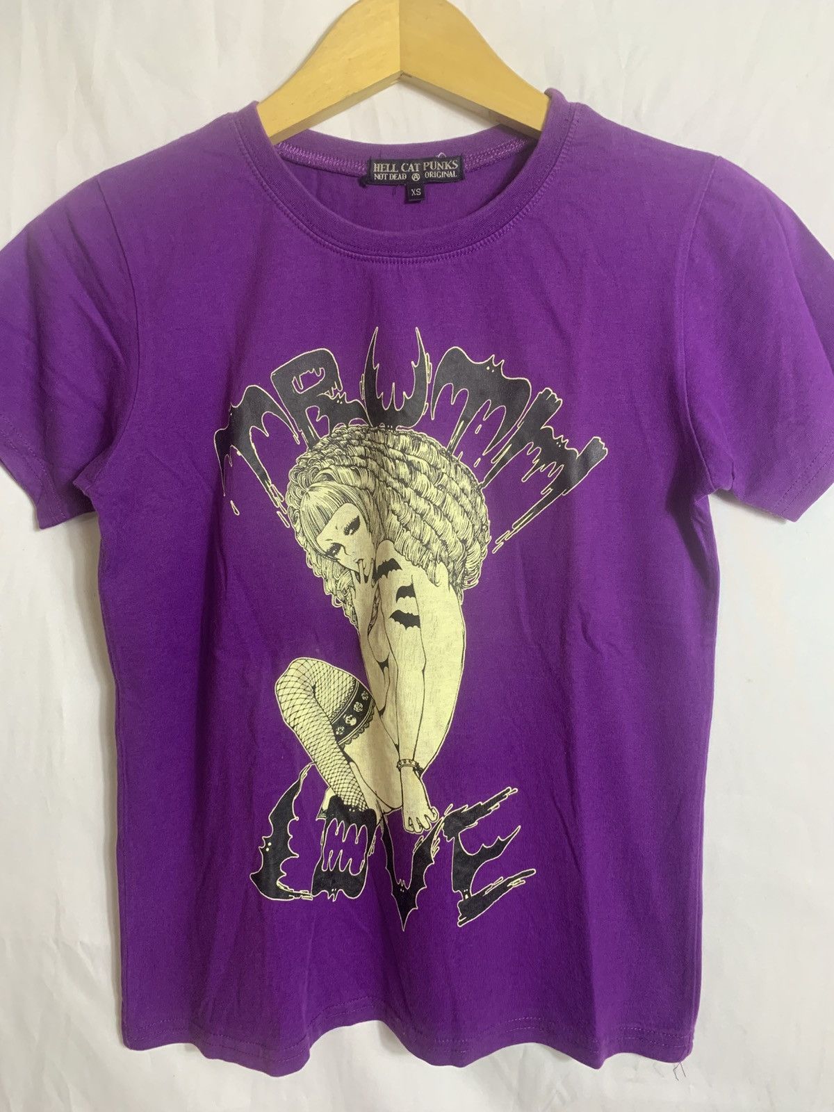 Japanese Brand Japanese Hell Cat Punk shirt Size US XS / EU 42 / 0 - 2 Thumbnail