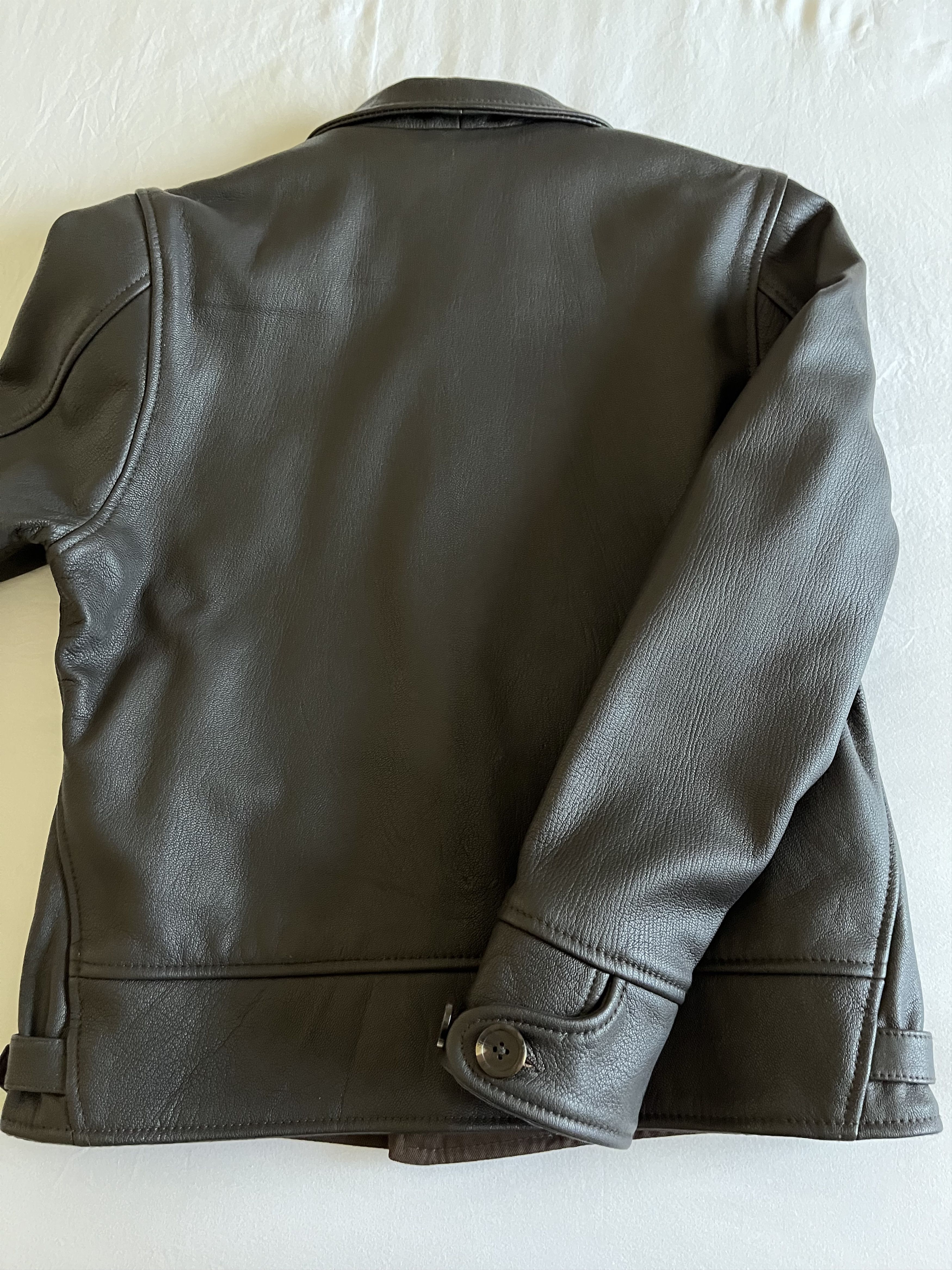 Other 1930 Repro Cossack Jacket Real Goatskin Leather Size US S / EU 44-46 / 1 - 3 Thumbnail